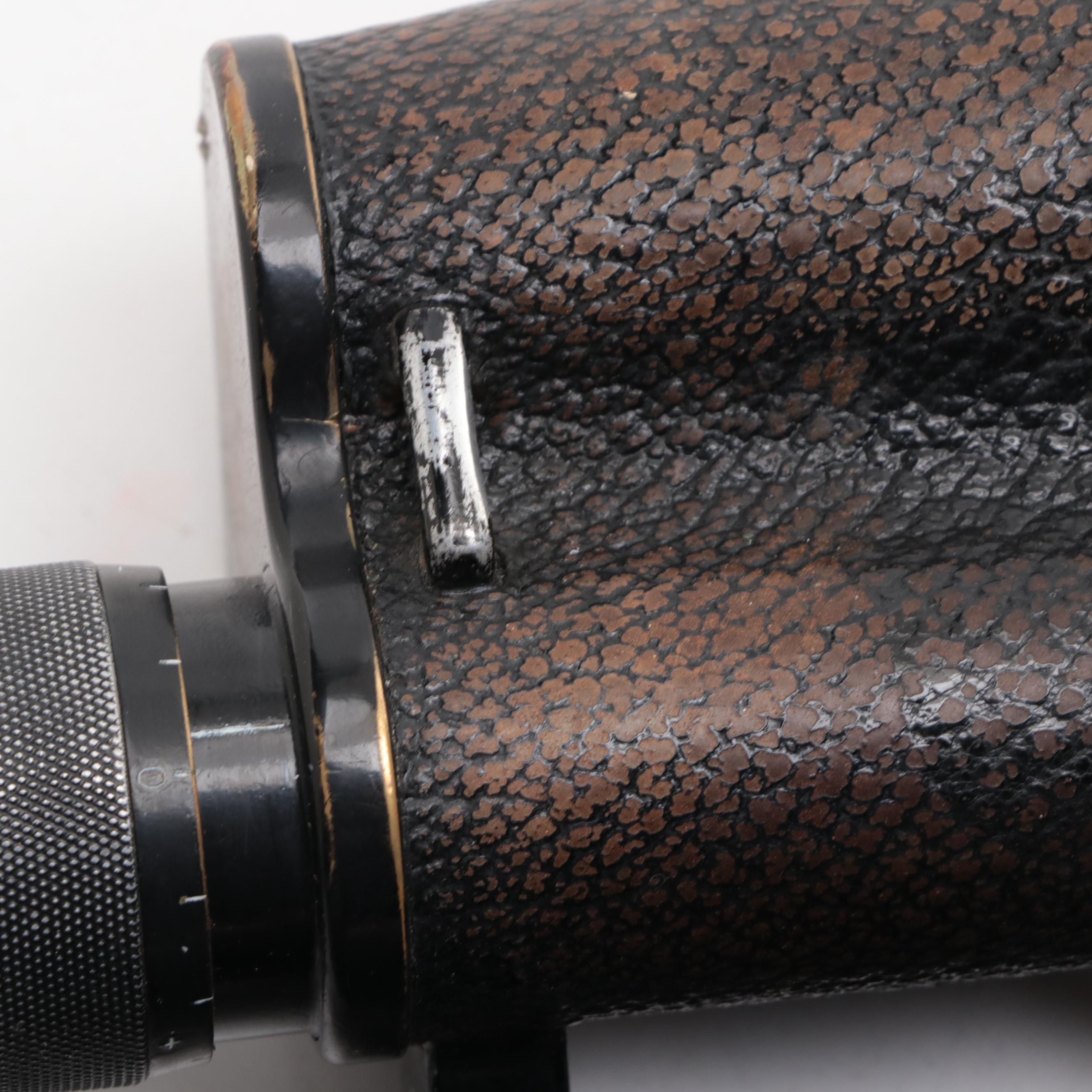 WWII Era Carl Zeiss 7 x 50 Binoculars with Leather Case