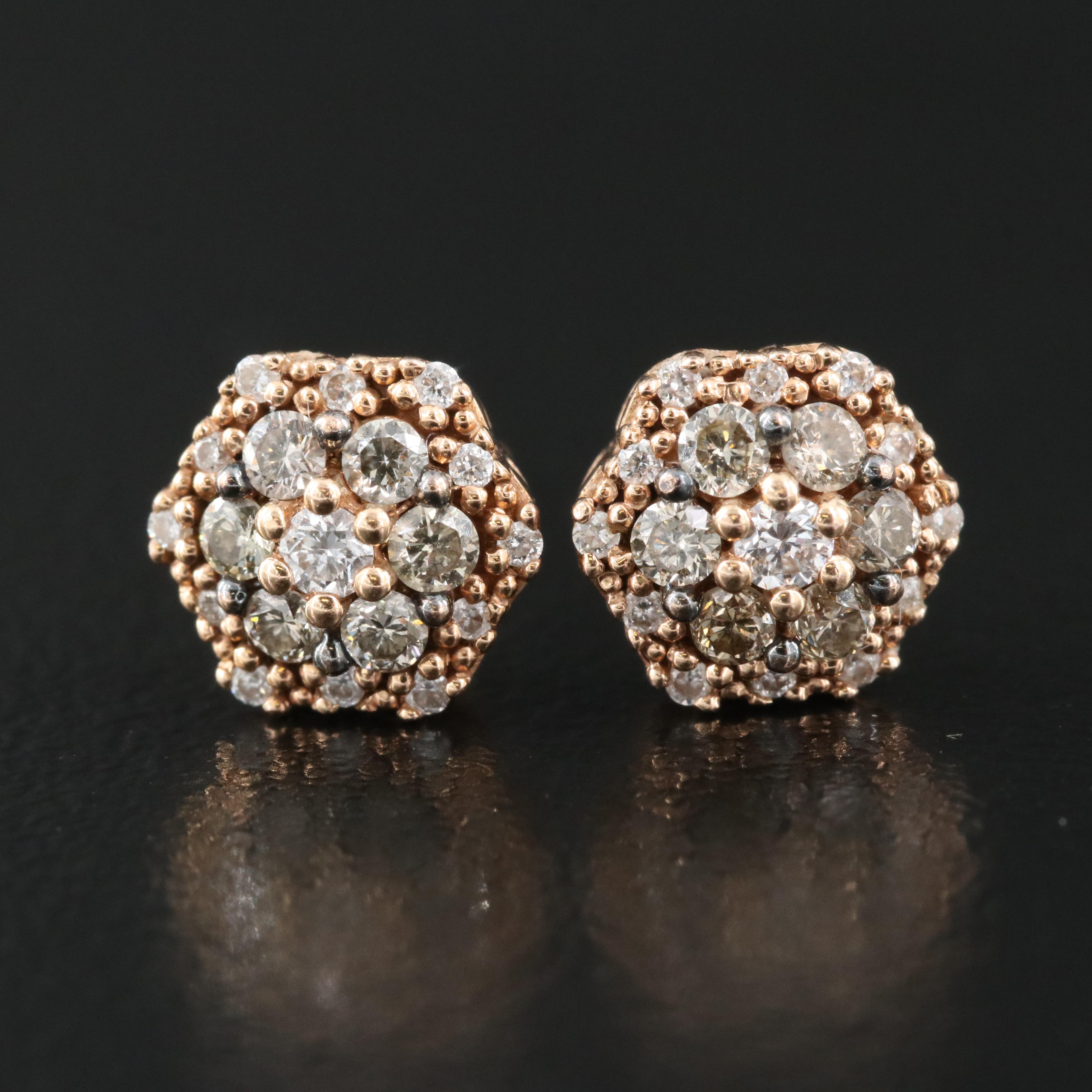 Le Vian 14K Rose Gold 0.33 CTW Diamond Stud Earrings