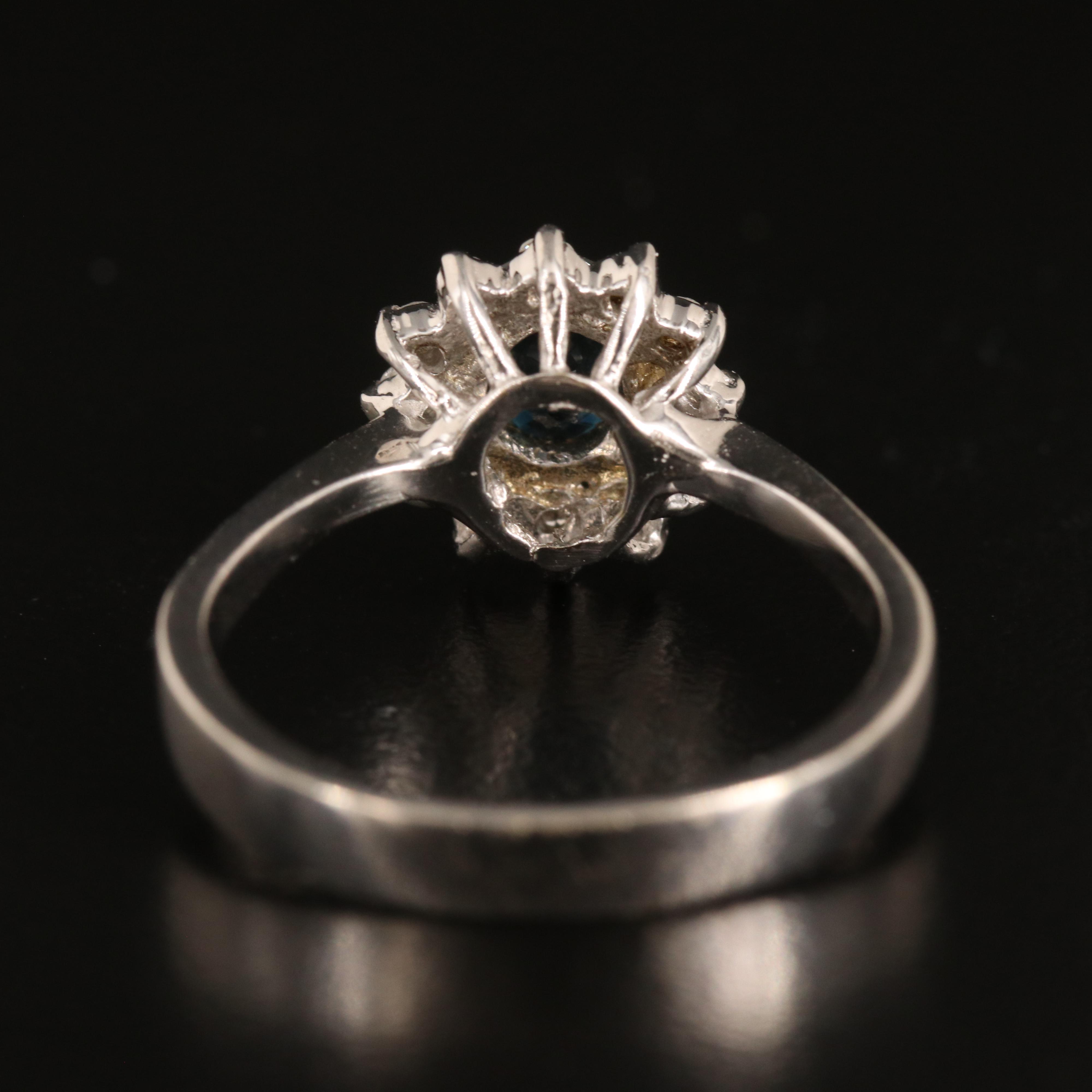 14K Sapphire and Diamond Ring