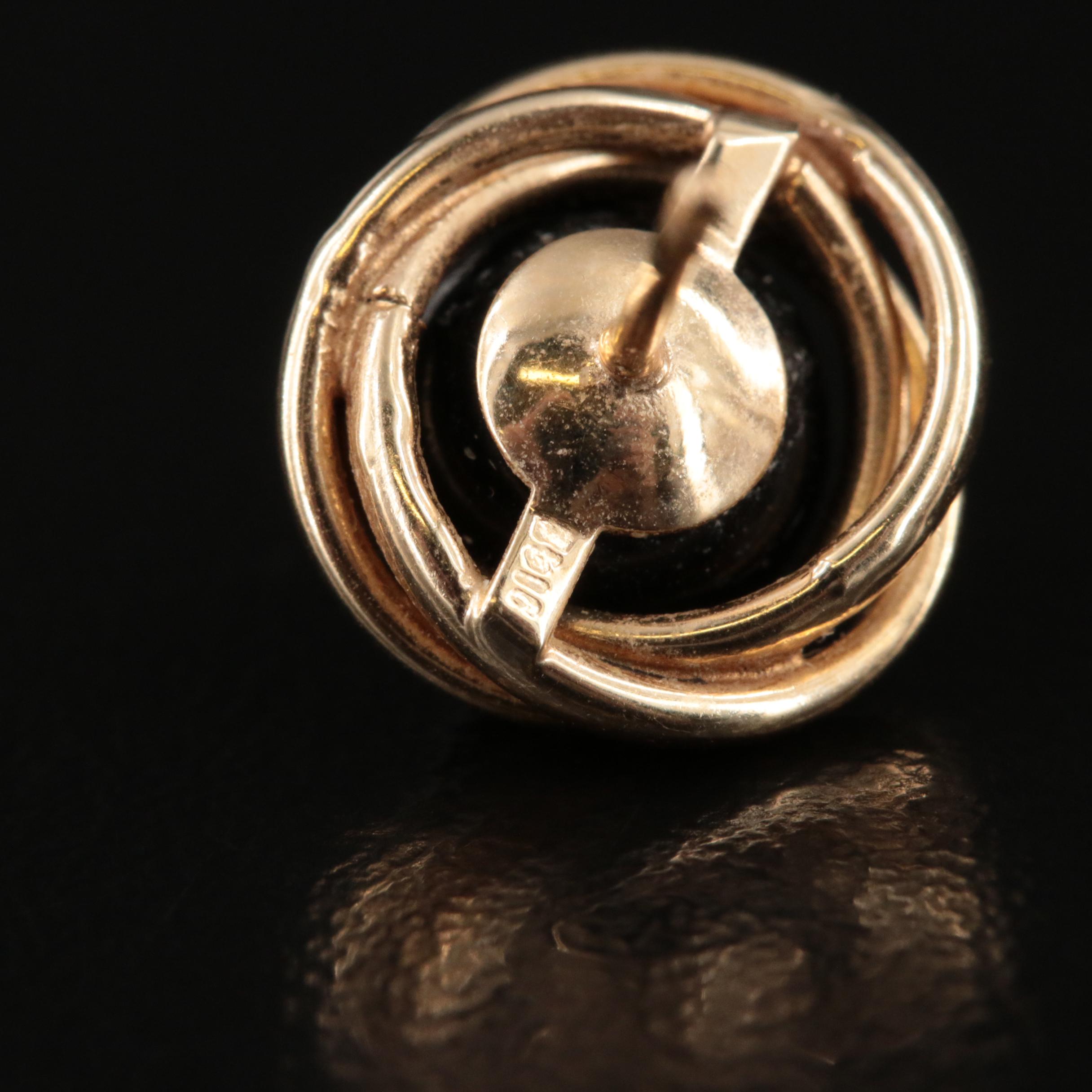 14K Black Onyx Earrings