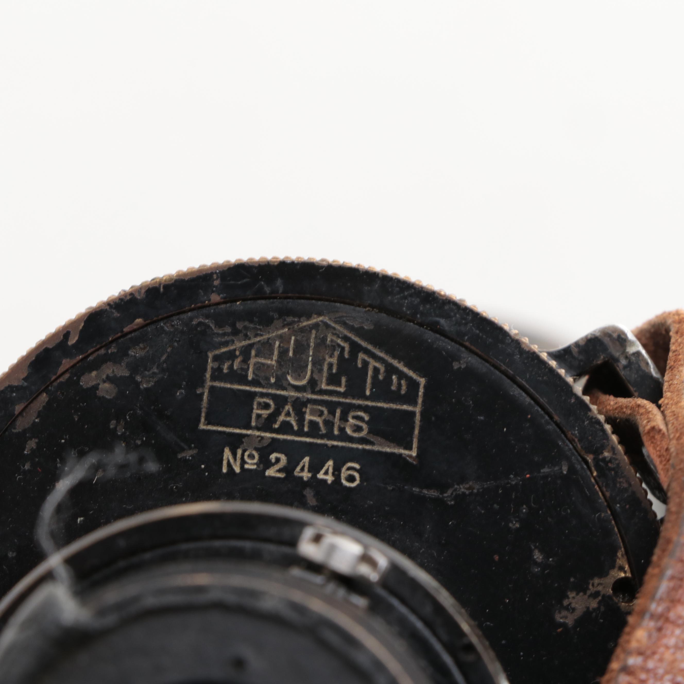 WWII Era Huet Kriegsmarine 12 x 50 Binoculars, Mid-20th Century