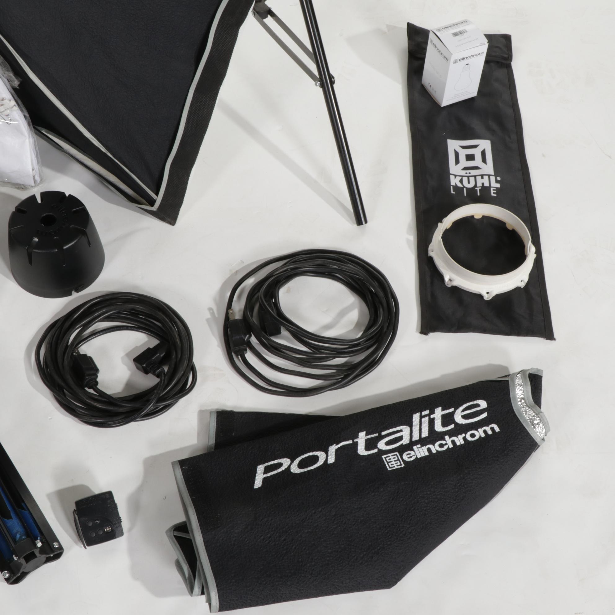 Two Elinchrom D-Lite RX4 Monolight Kits with EL-Skyport Speed Transmitter & More