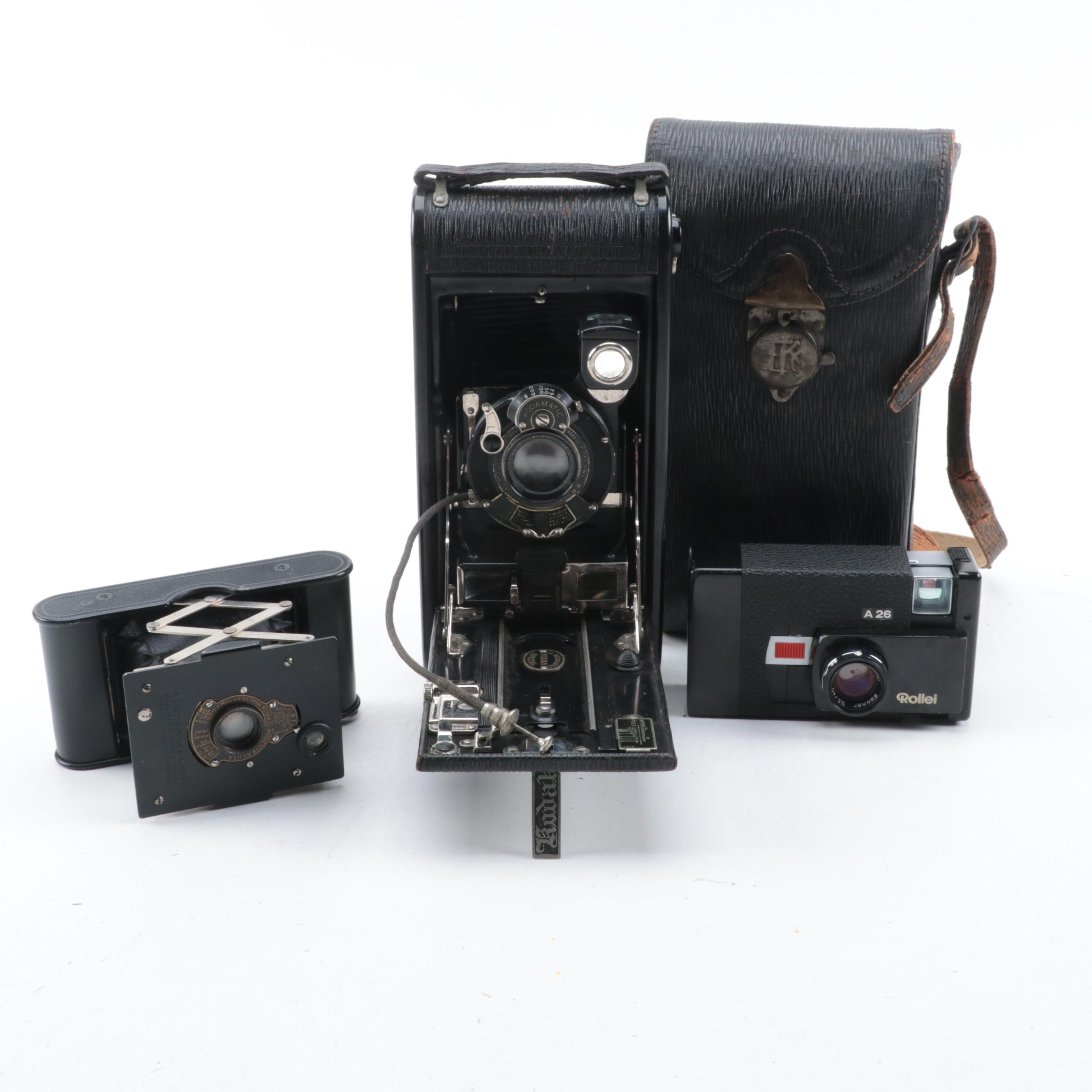 Koak I-A Autographic Special, Vest Pocket and Rollei A26 Cameras