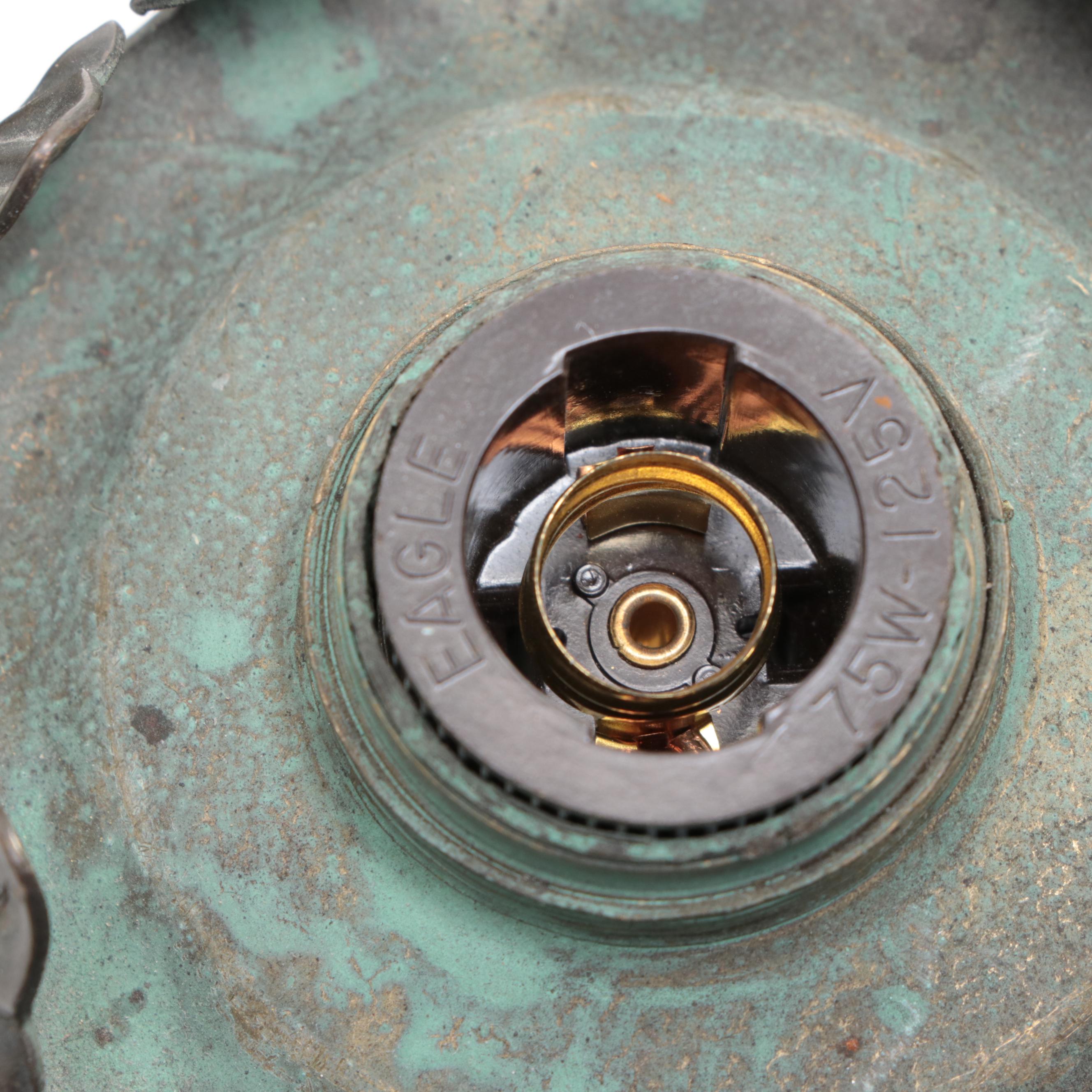 Pair of Victorian Style Boudoir Lamps with Satin Uranium Glass Shades, 1930s