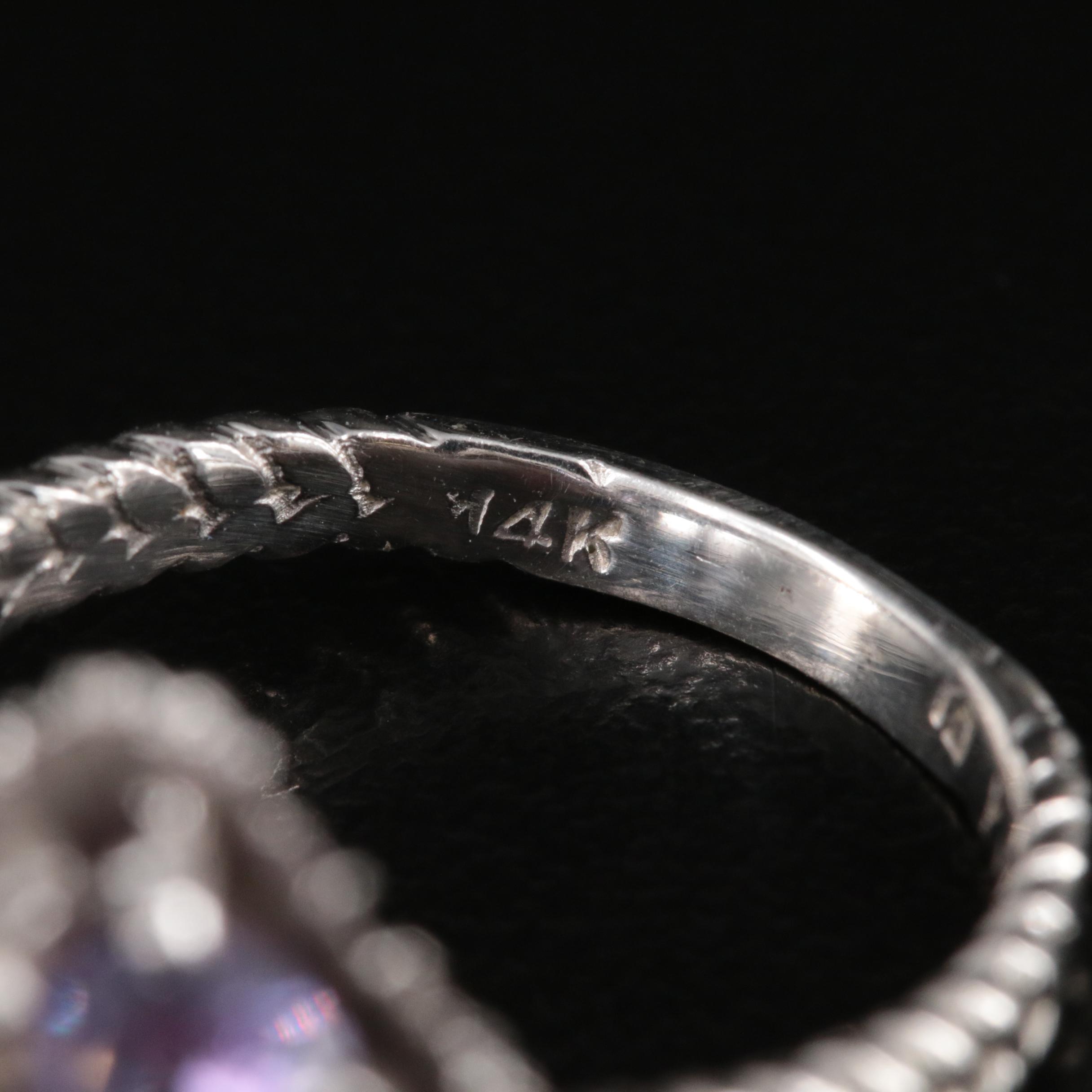 Vintage 14K Color Change Alexandrite Ring