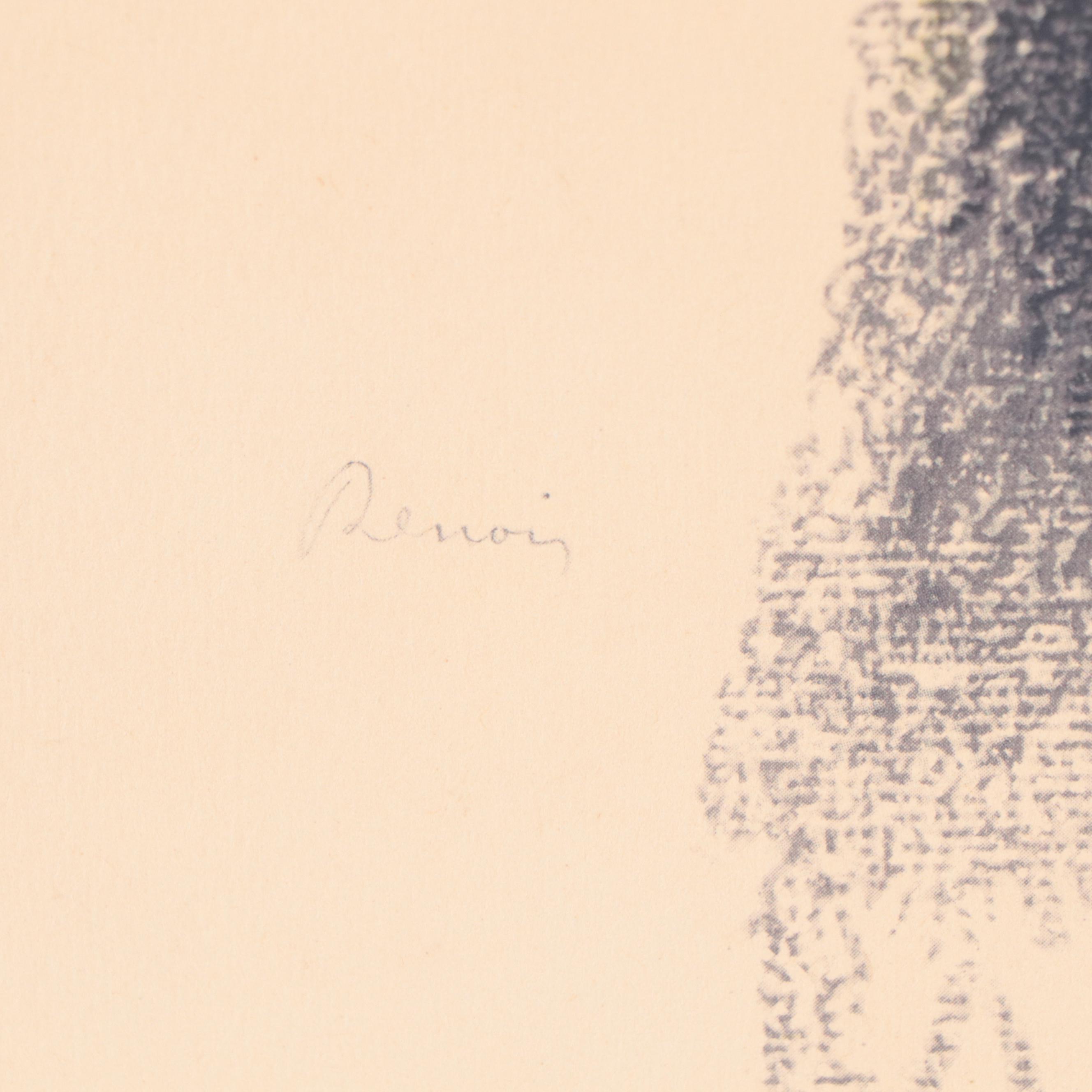 Halftone After Pierre-Auguste Renoir "Young Woman With A Veil"