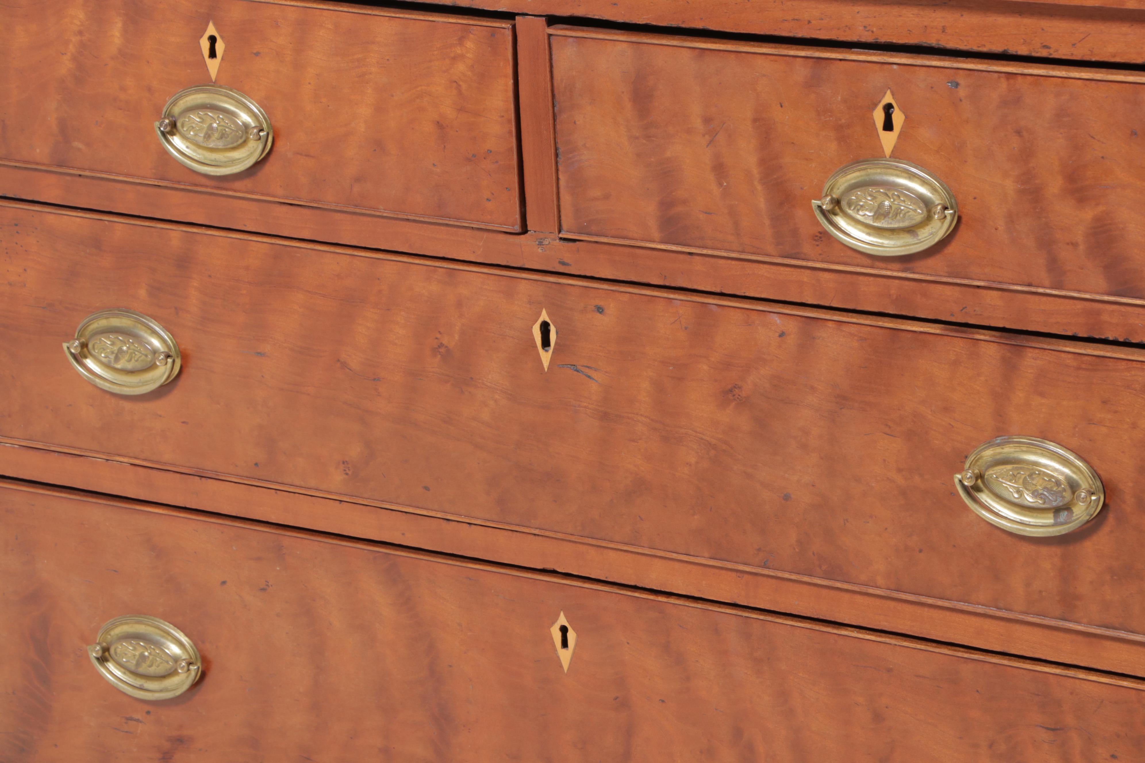 Federal Cherrywood Five-Drawer Chest, Early 19th Century