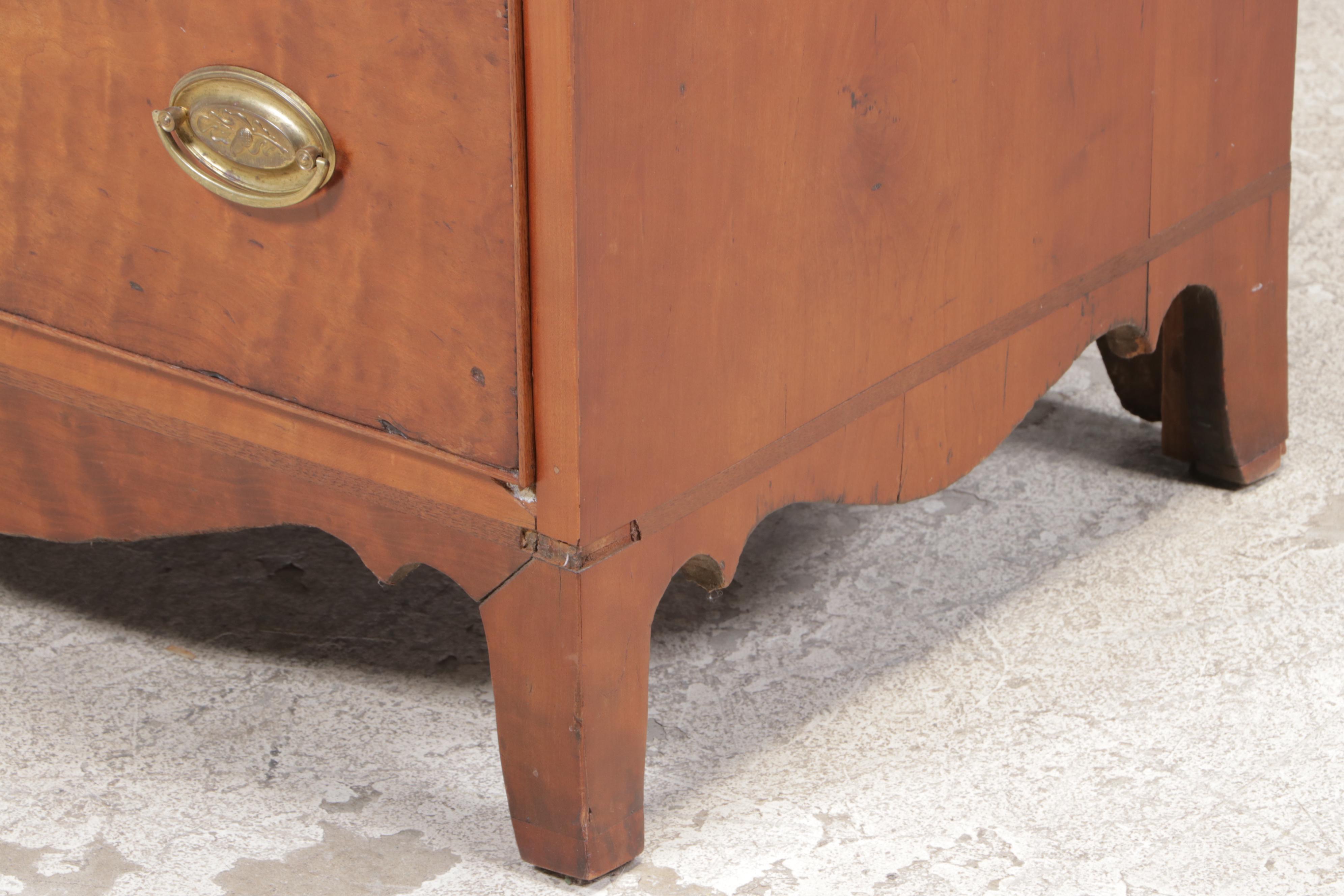 Federal Cherrywood Five-Drawer Chest, Early 19th Century