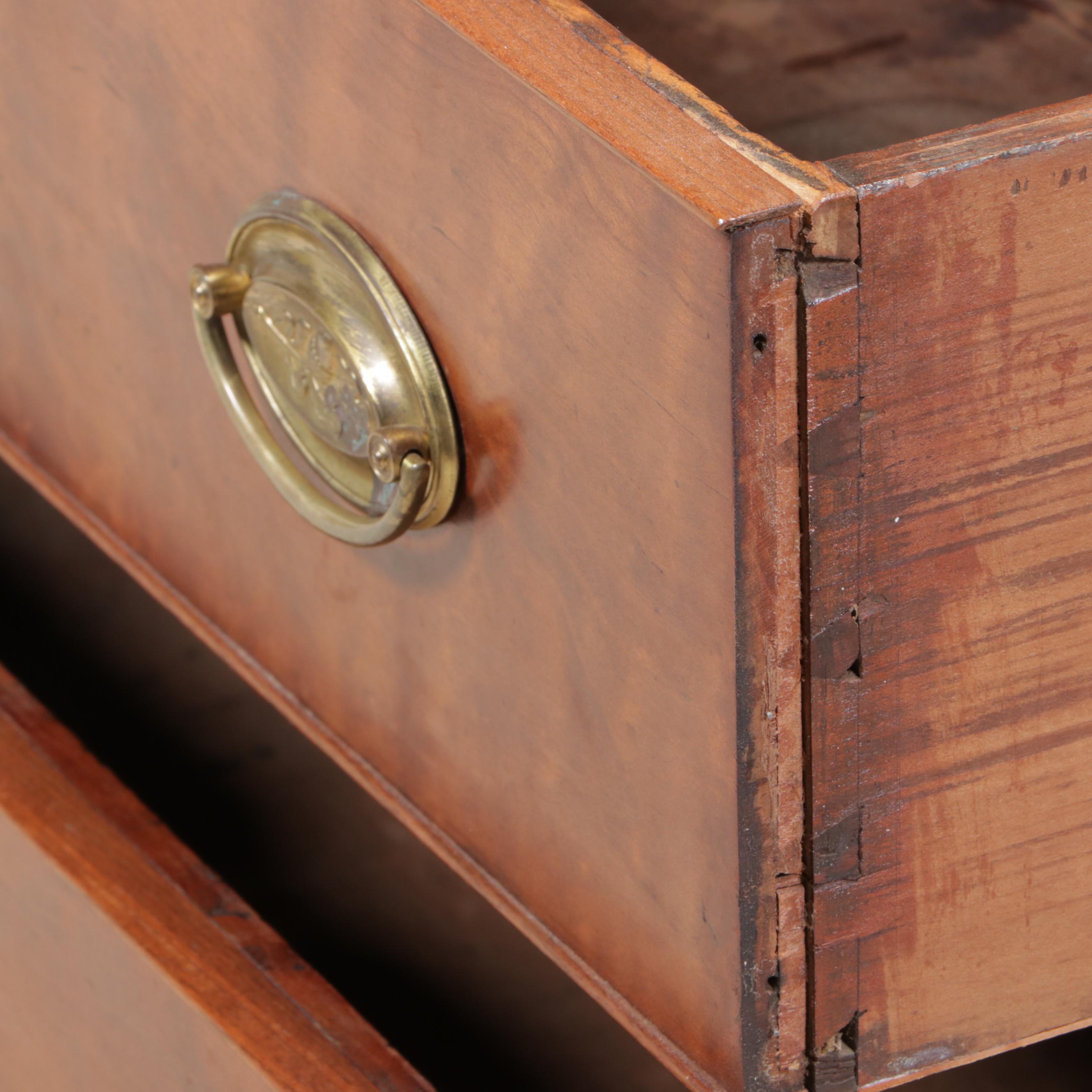 Federal Cherrywood Five-Drawer Chest, Early 19th Century