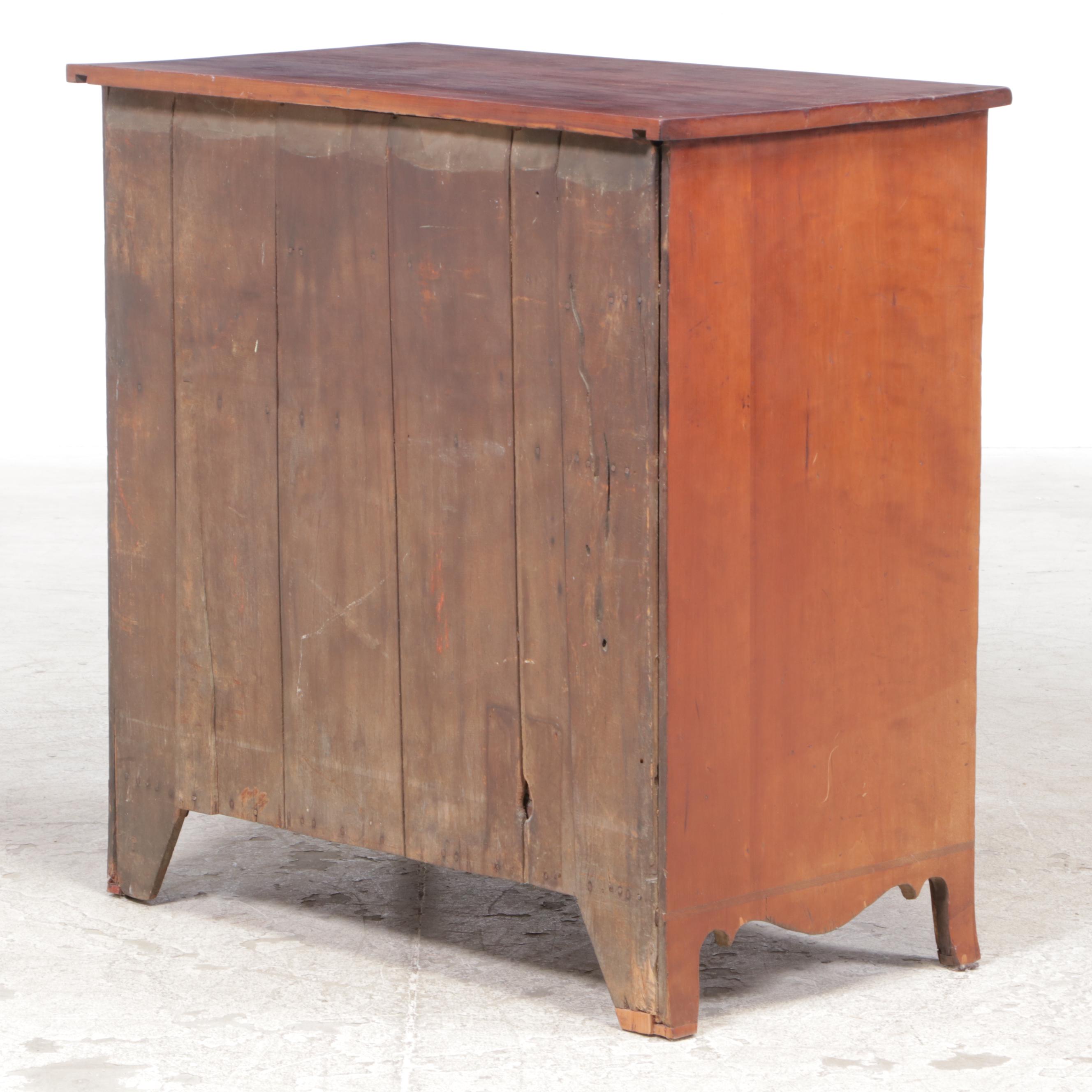 Federal Cherrywood Five-Drawer Chest, Early 19th Century