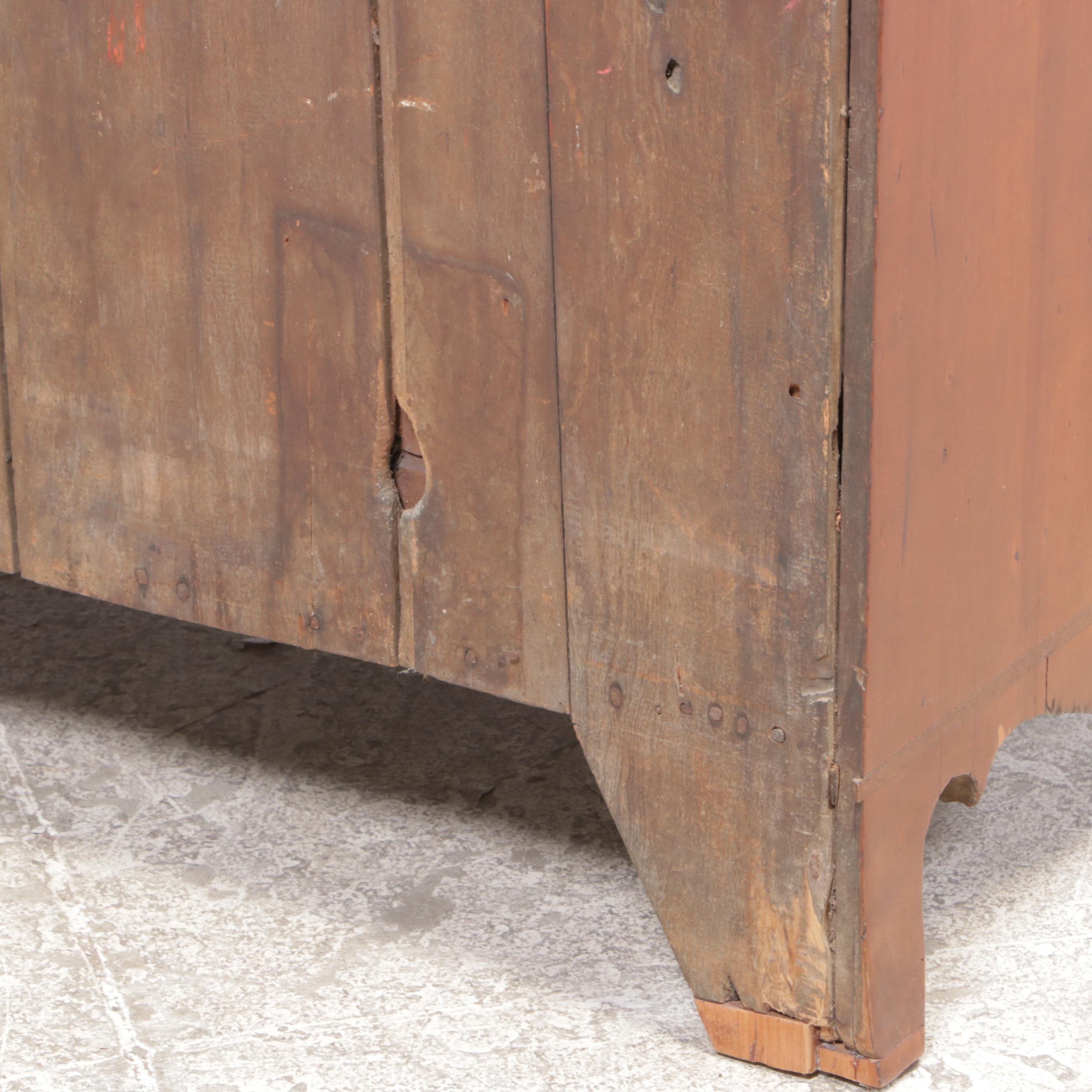 Federal Cherrywood Five-Drawer Chest, Early 19th Century