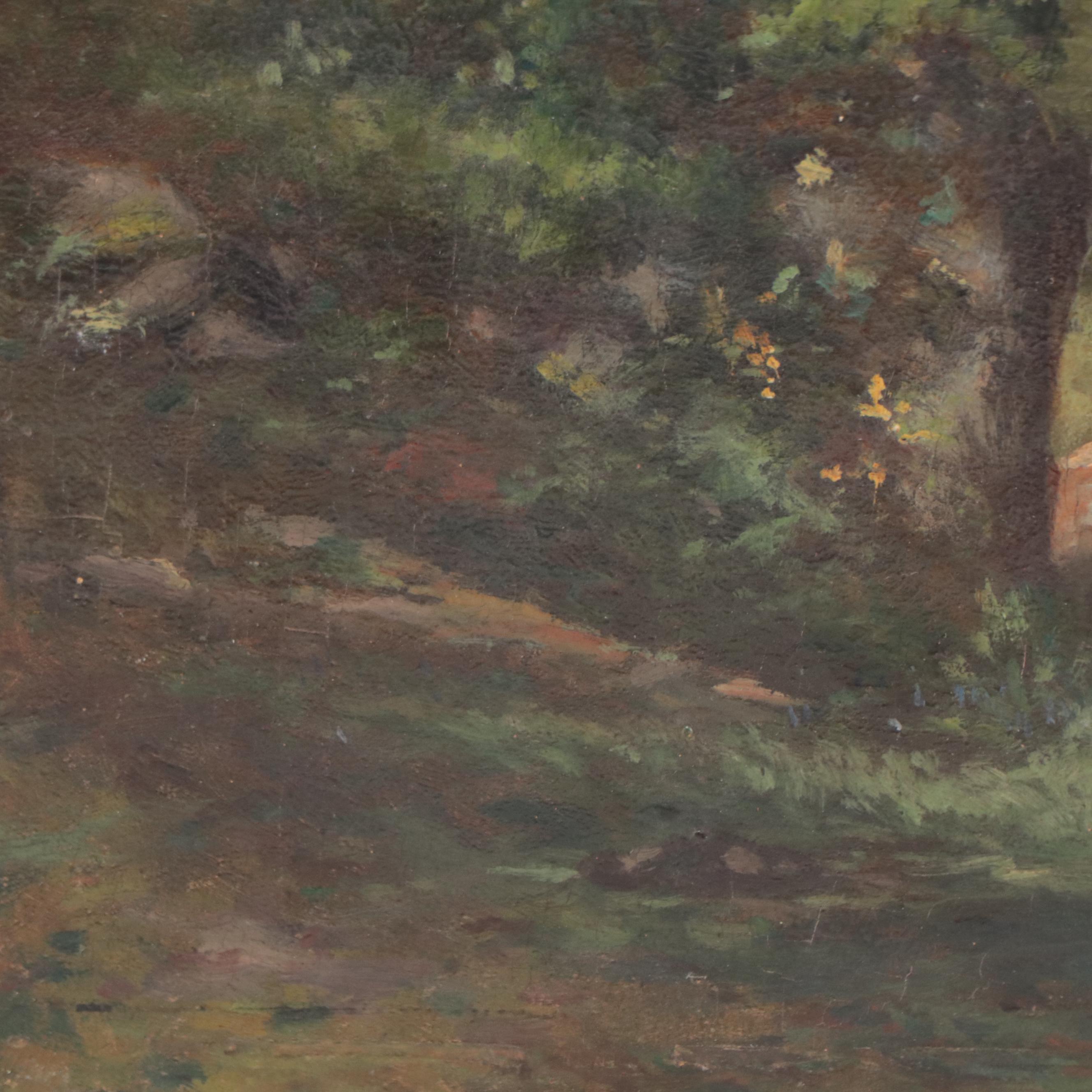 Oil Painting of Bucolic Landscape