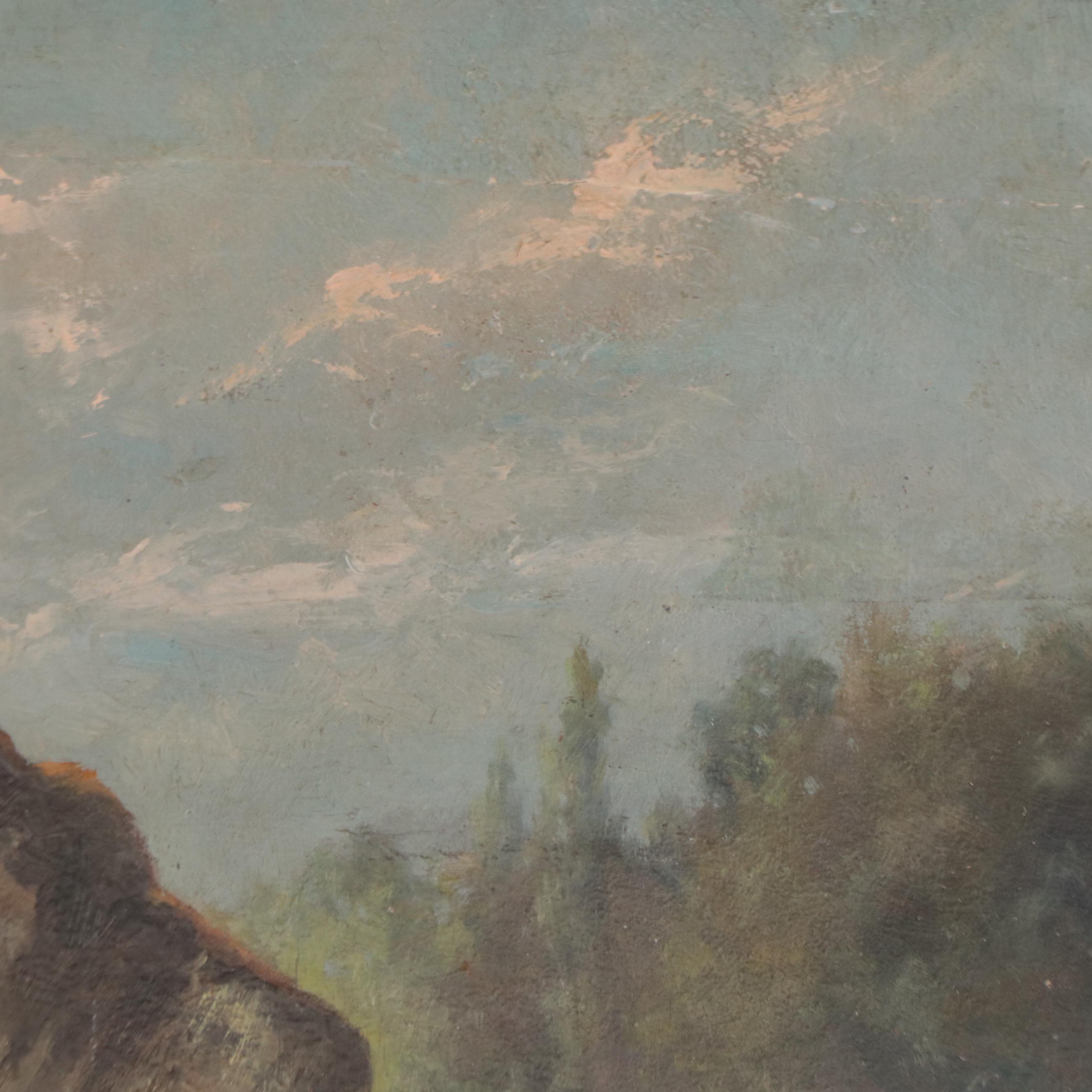 Oil Painting of Bucolic Landscape