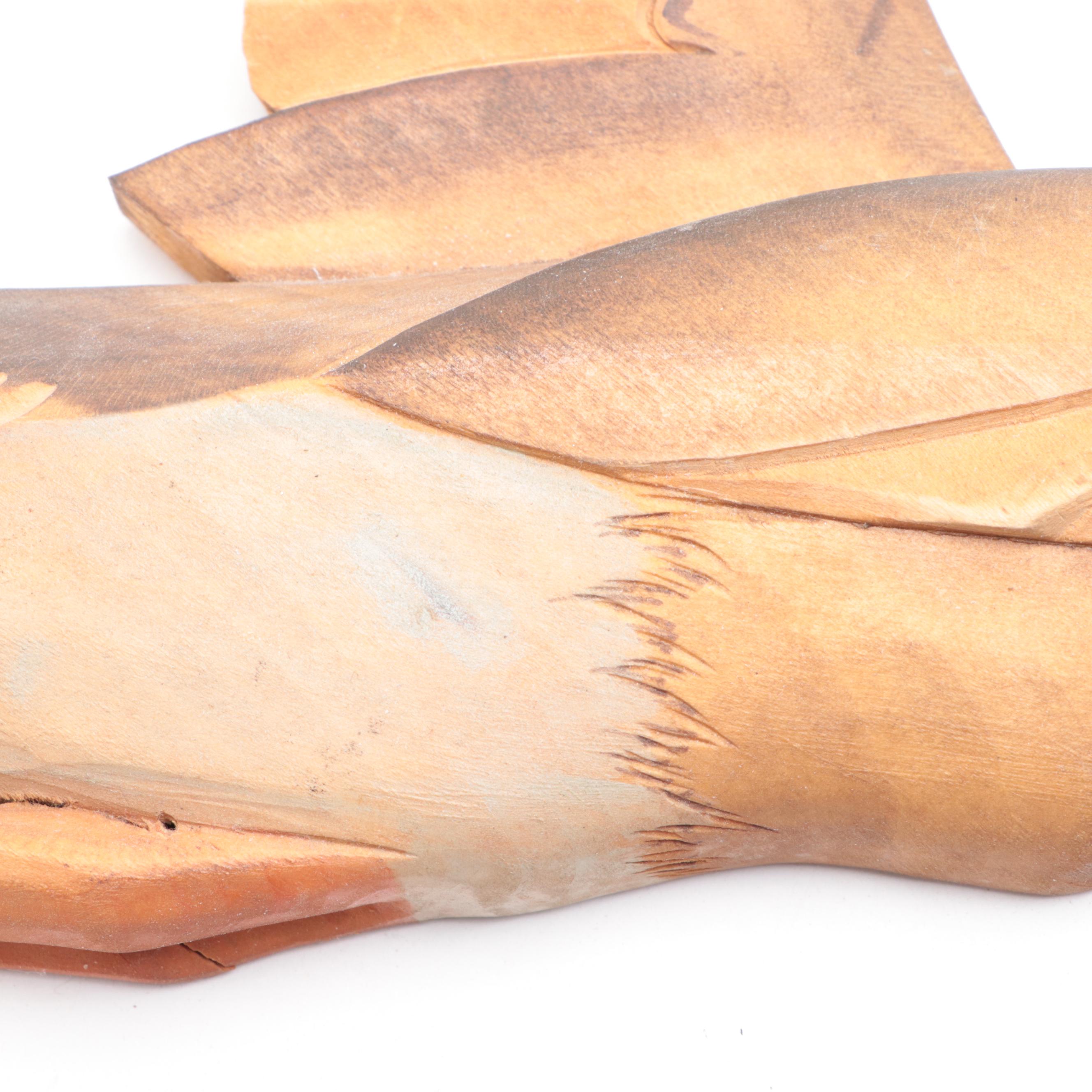 "Duck Hunters" Carved Wood Wall Plaque with Duck Wall Décor