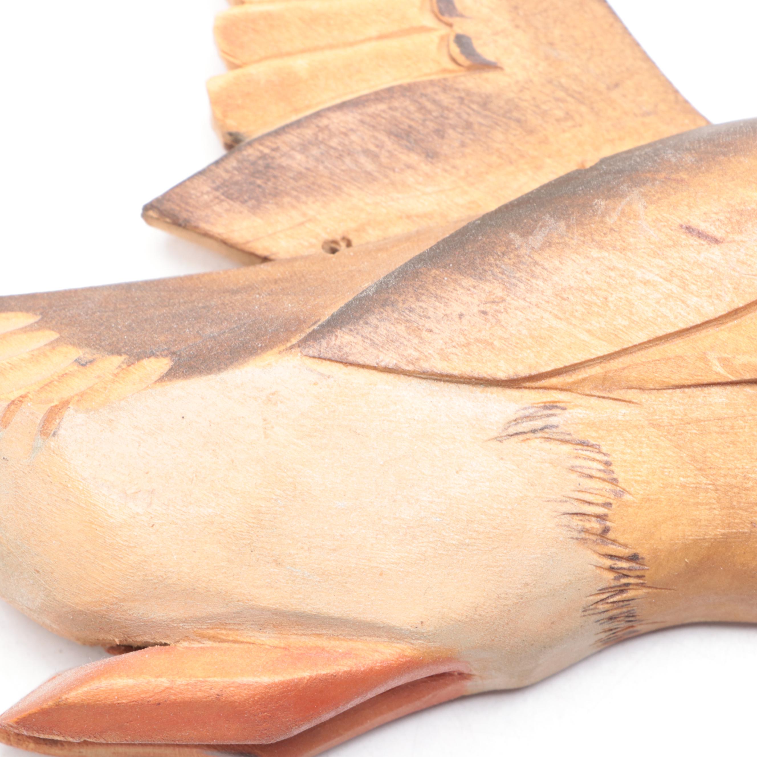 "Duck Hunters" Carved Wood Wall Plaque with Duck Wall Décor