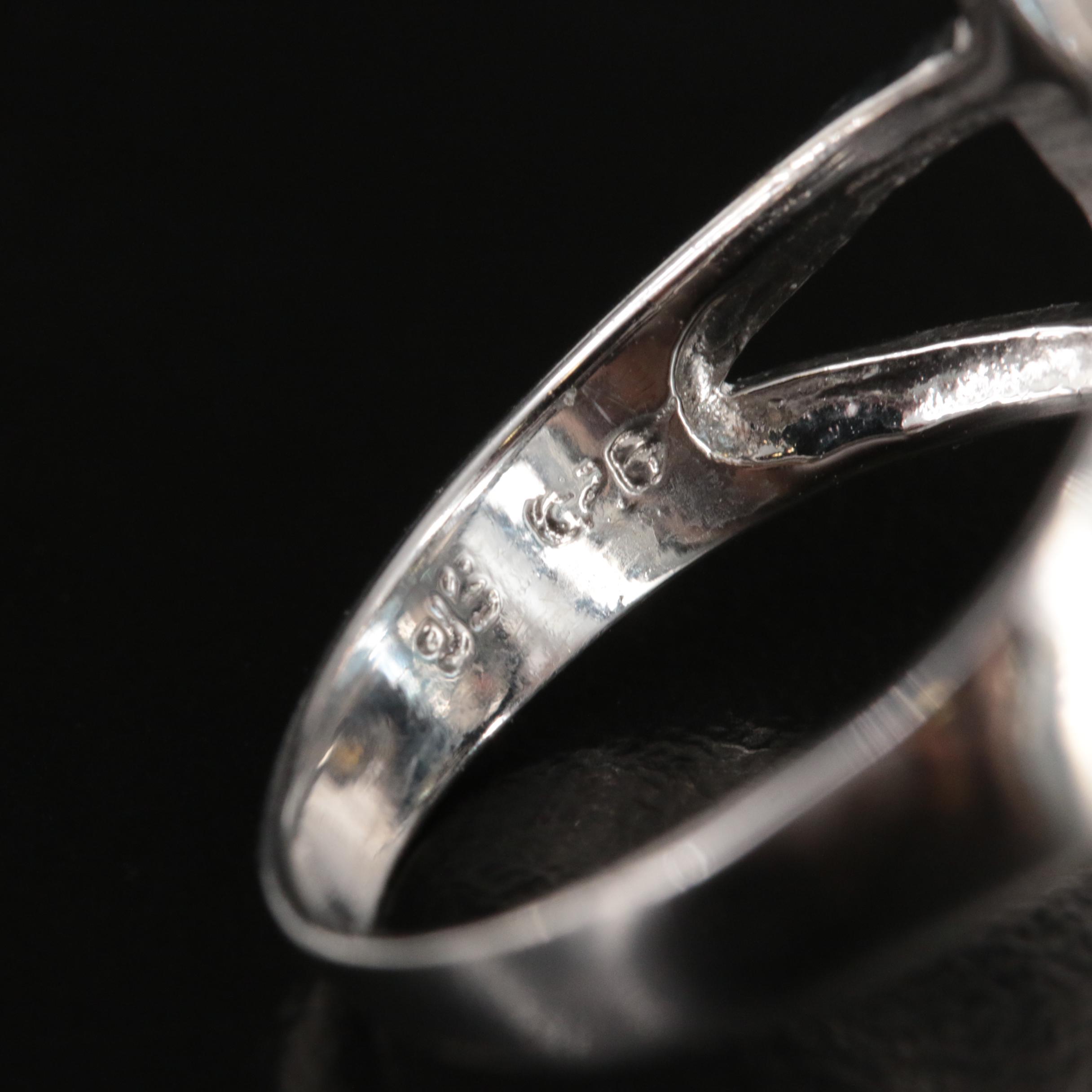 Sterling Topaz, Garnet and Sapphire Ring