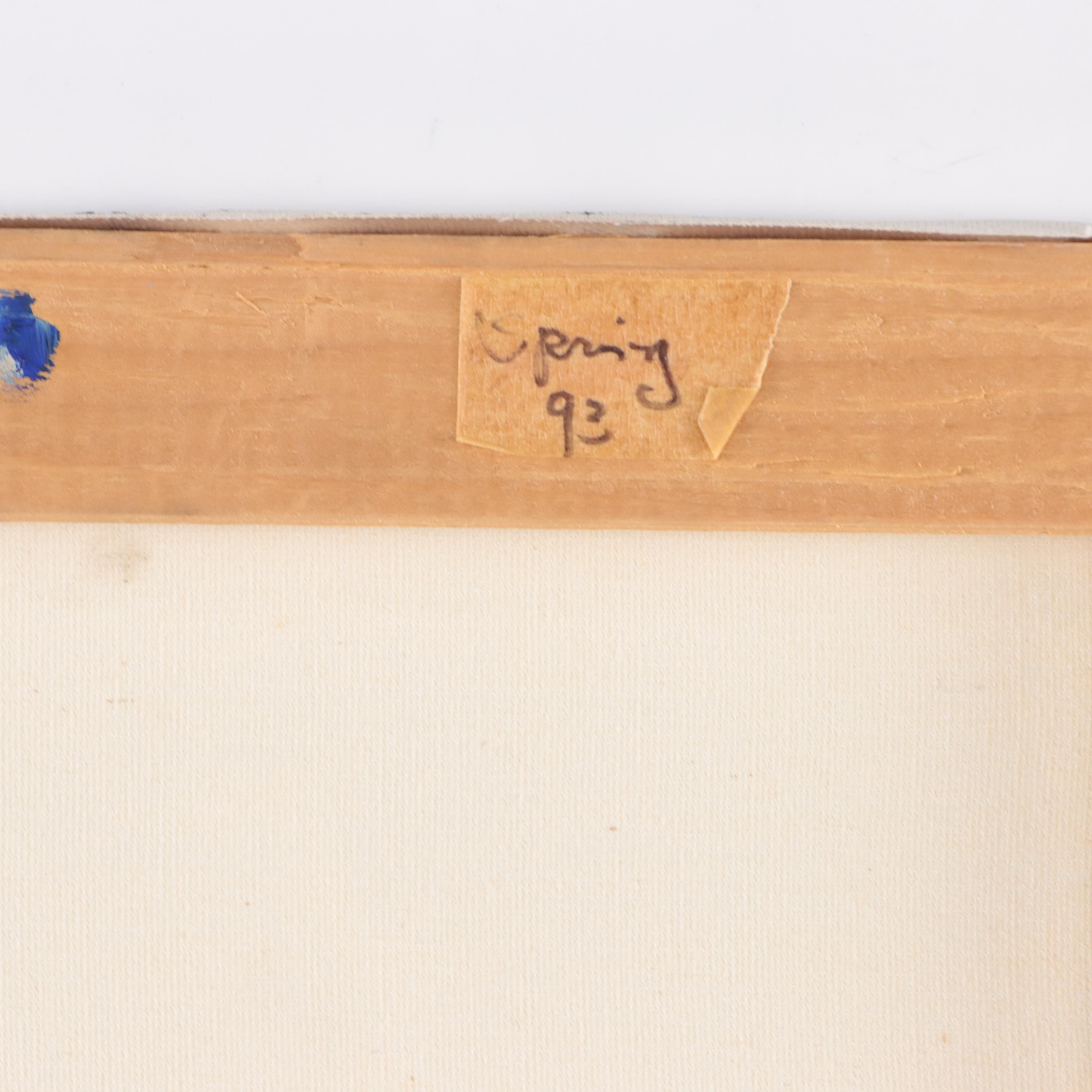 Katrina Halter Figurative Oil Painting of Seated Nude, 1993