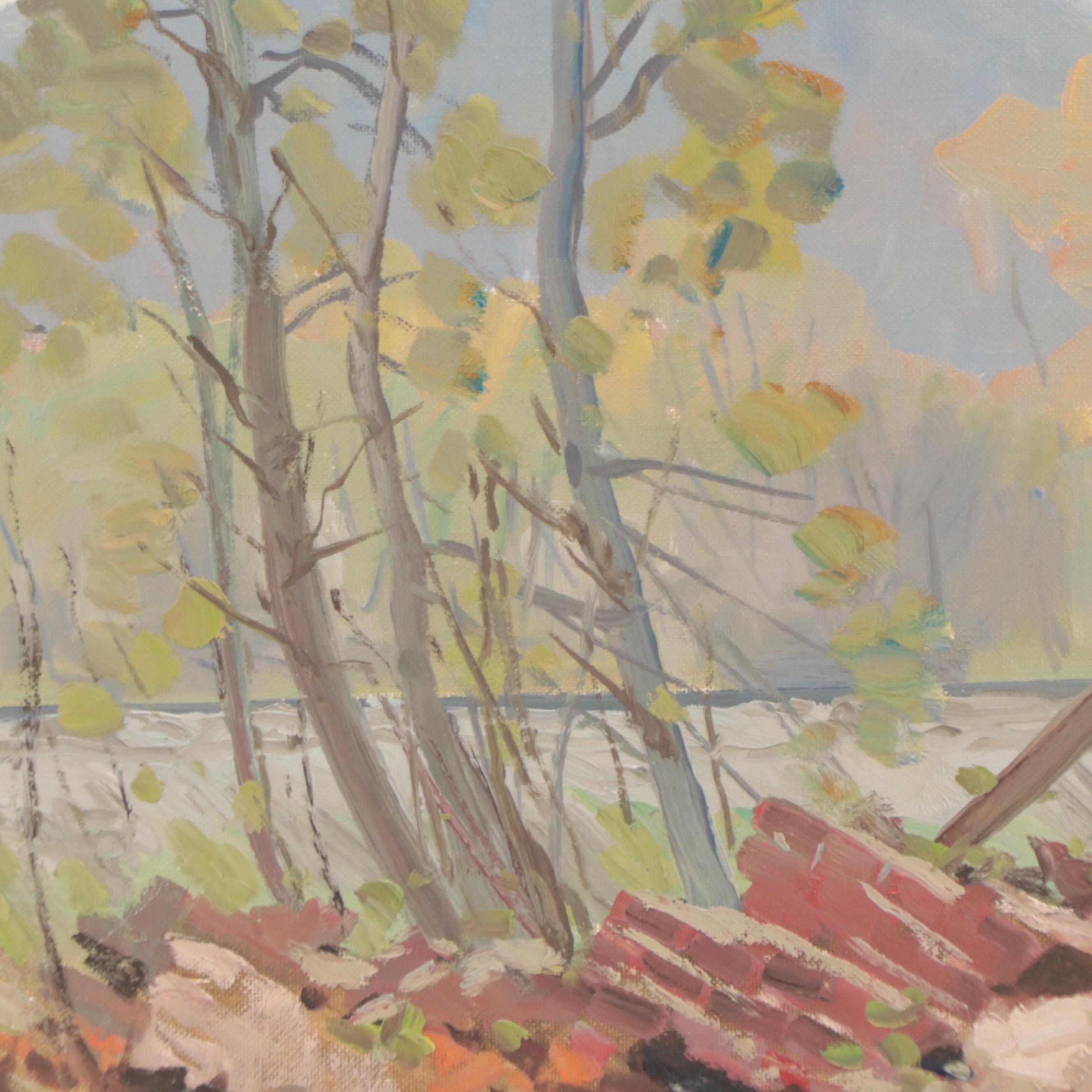 Oil Painting of Forest Landscape