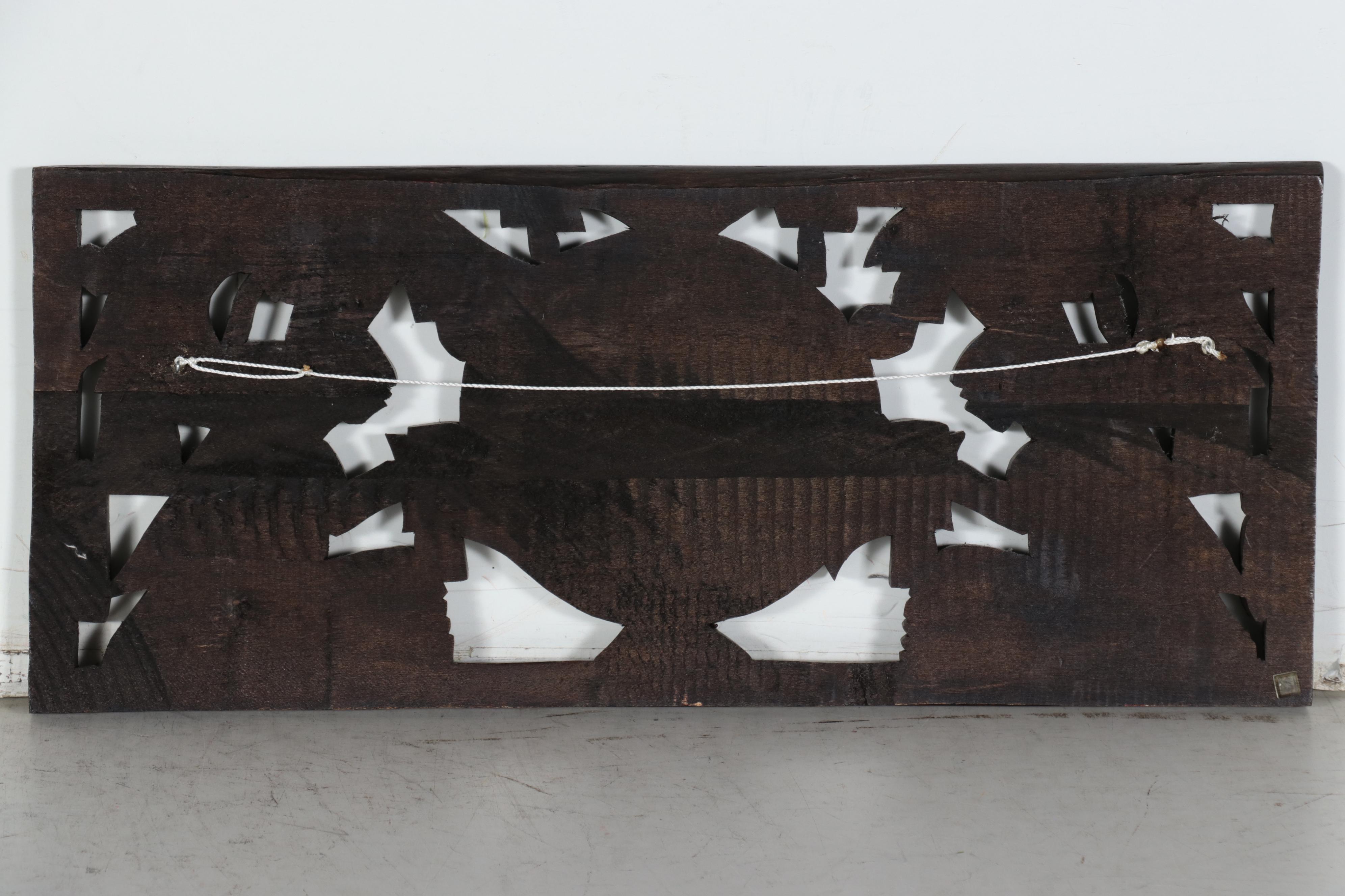 Aztec Style Carved Wood Wall-Hangings