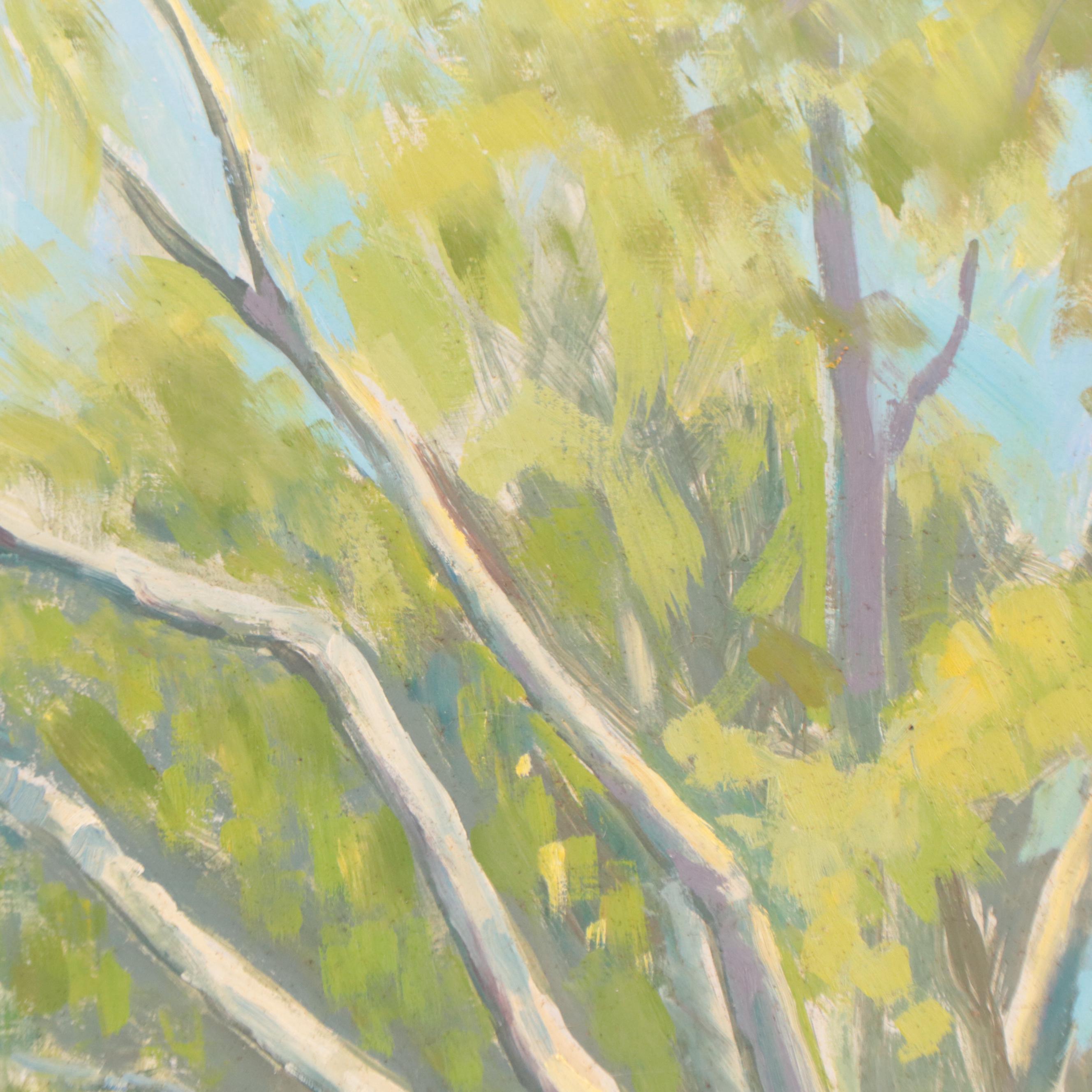 Oil Painting of a Large Tree