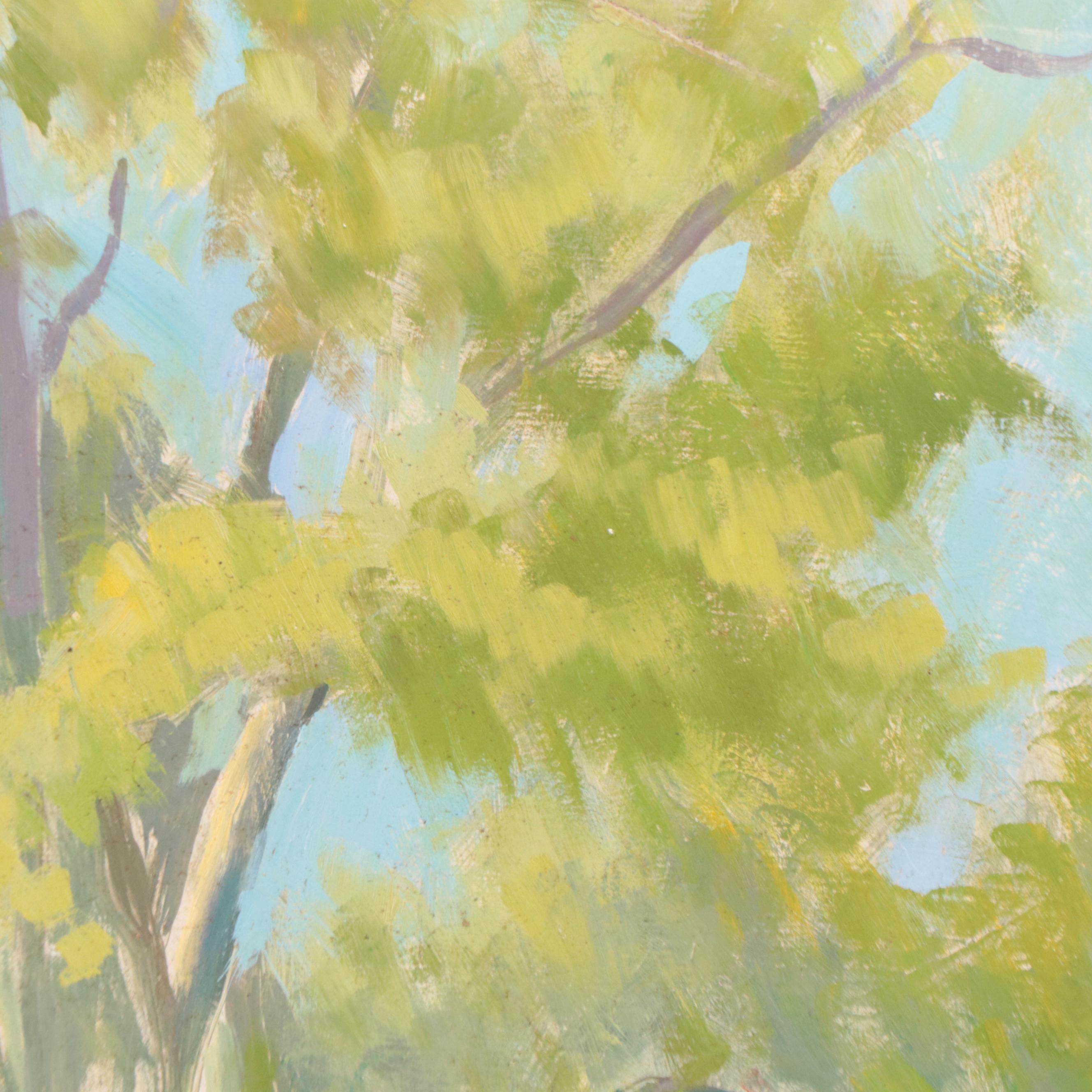 Oil Painting of a Large Tree