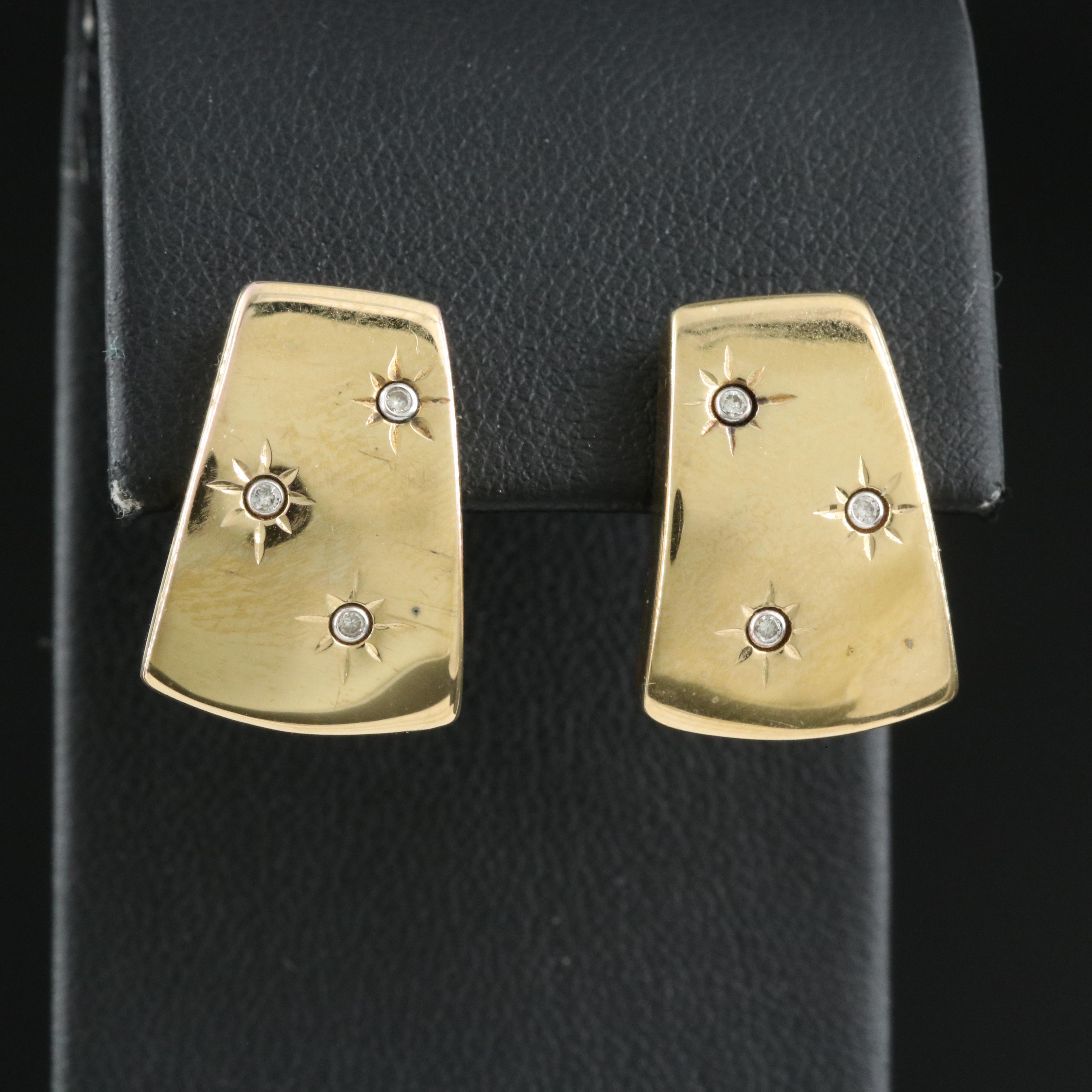 14K 0.06 CTW Diamond Earrings