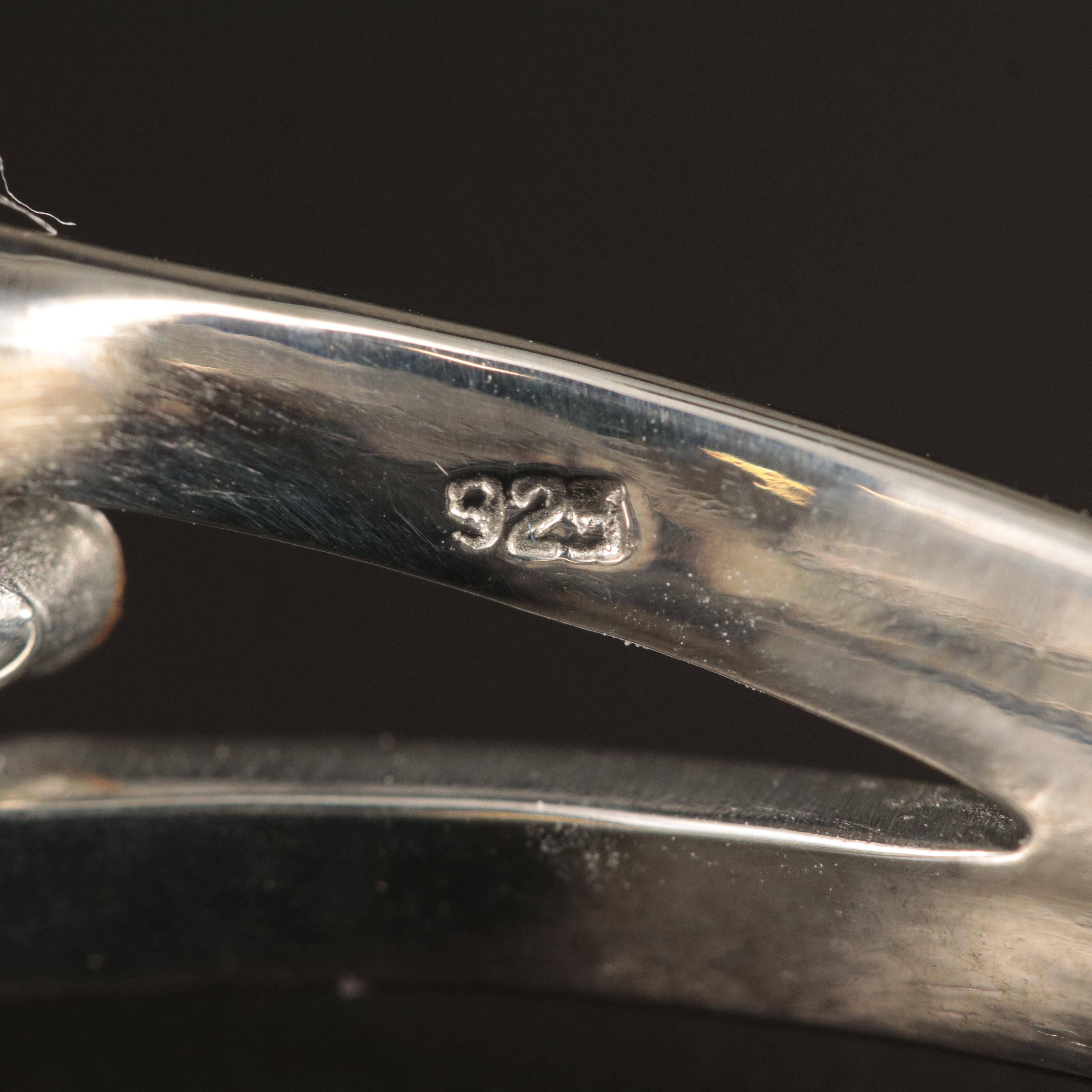 Sterling Opal and Diopside Cuff