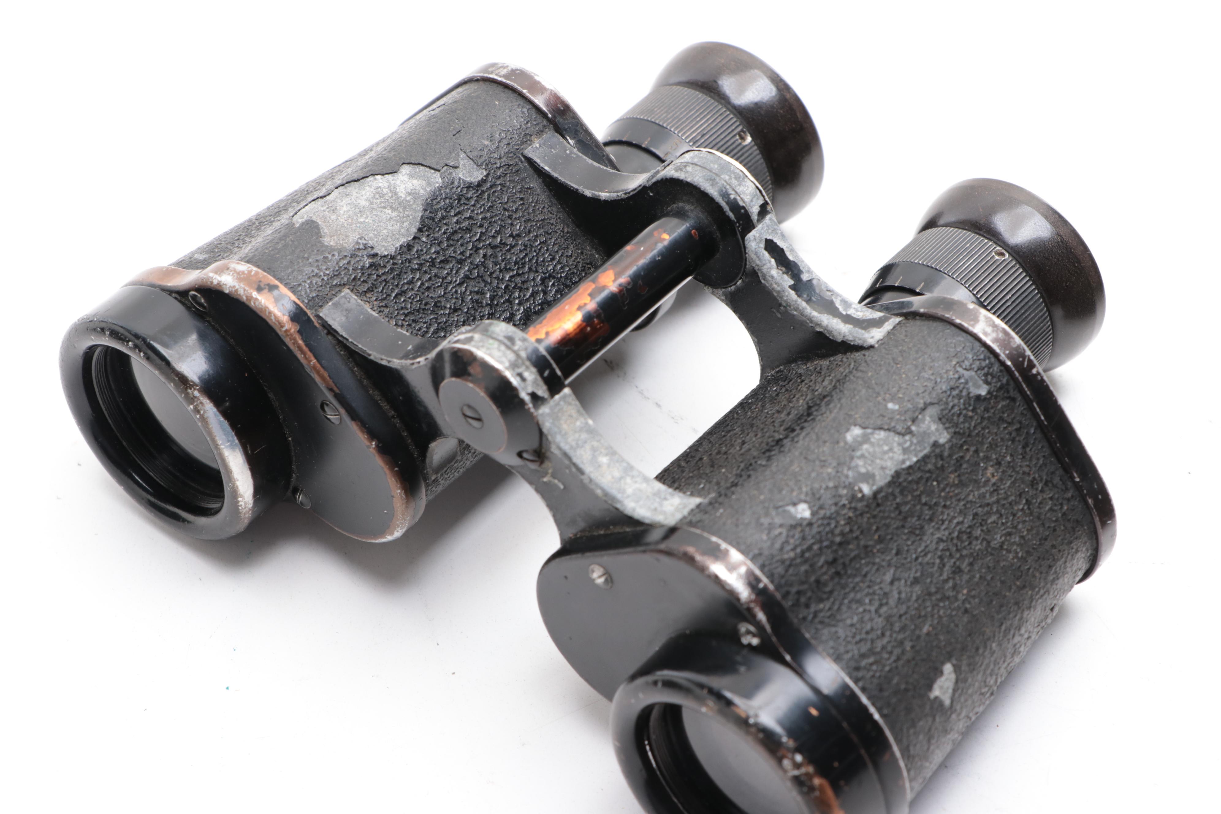 Ernst Leitz Wetzlar BIDOX and Clomont MIMA Binoculars with Leather Cases