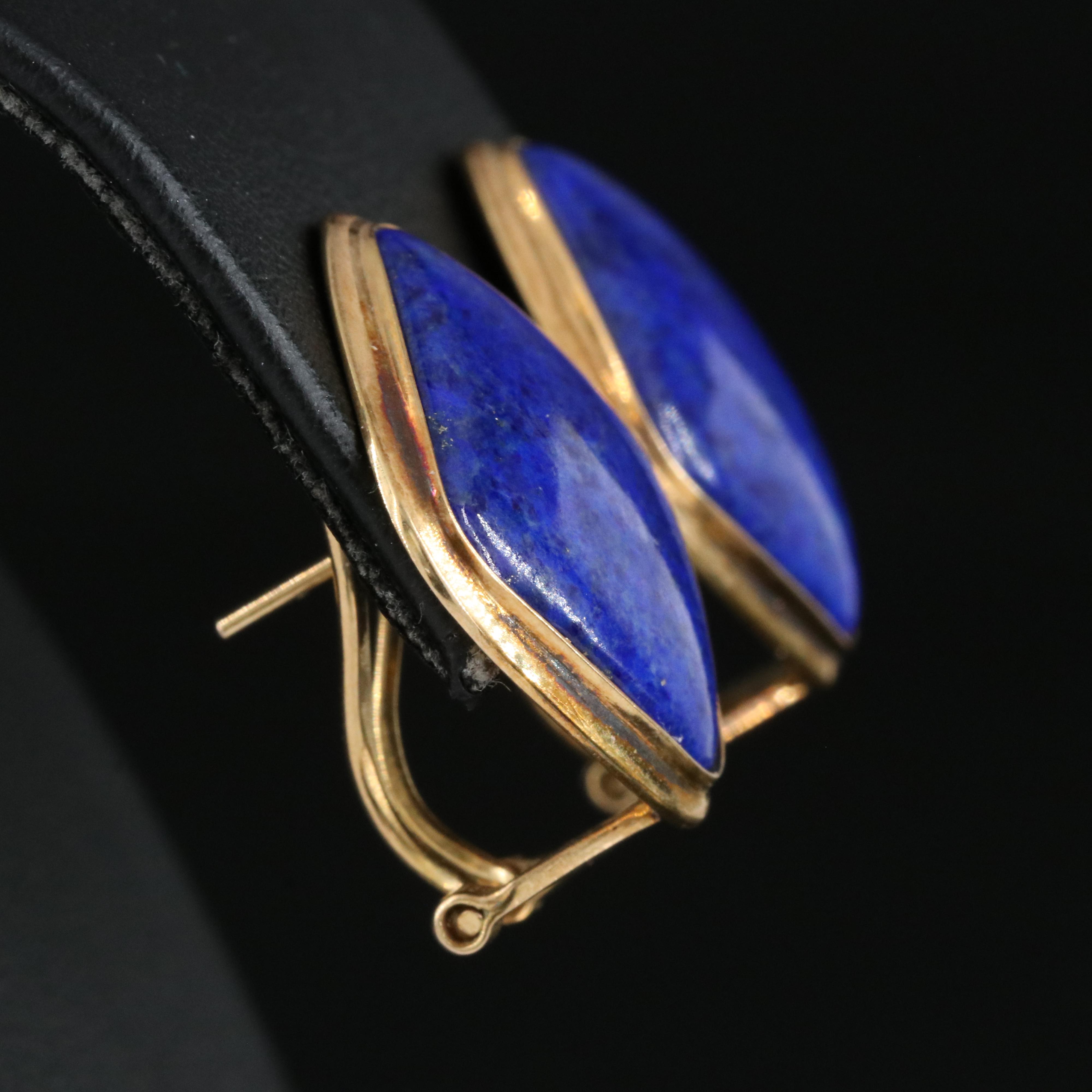 14K Lapis Lazuli Earrings