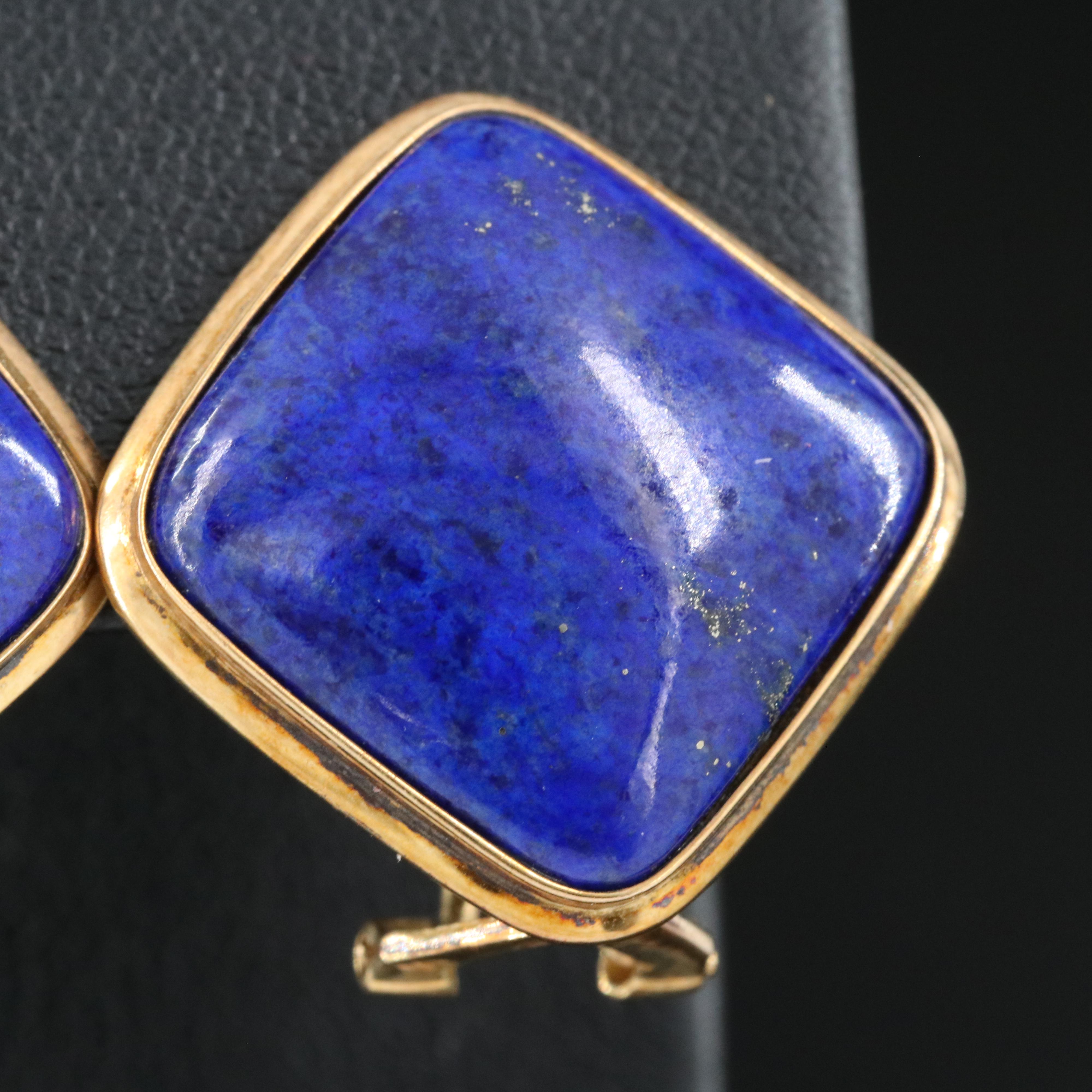 14K Lapis Lazuli Earrings