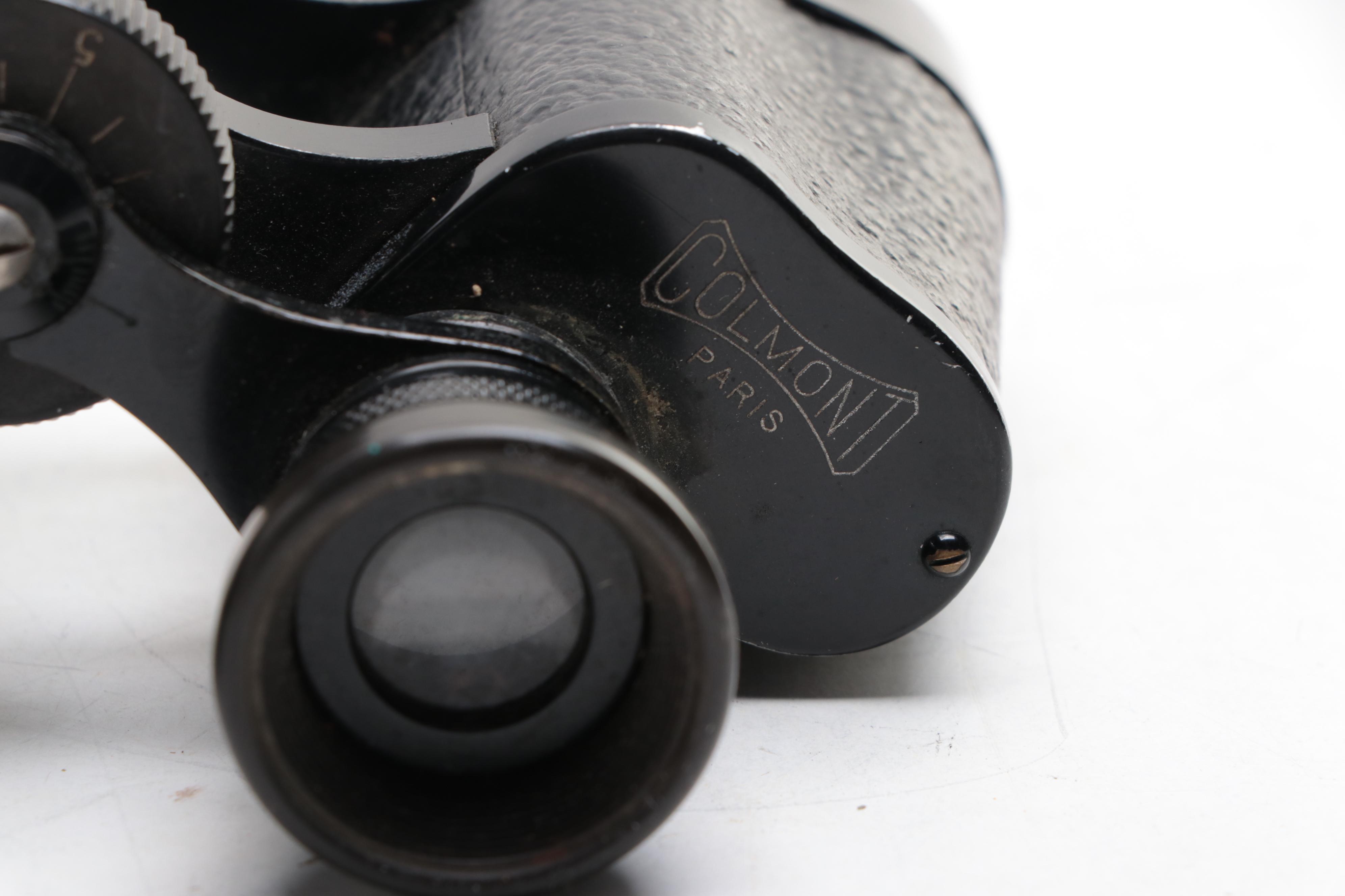 Ernst Leitz Wetzlar BIDOX and Clomont MIMA Binoculars with Leather Cases