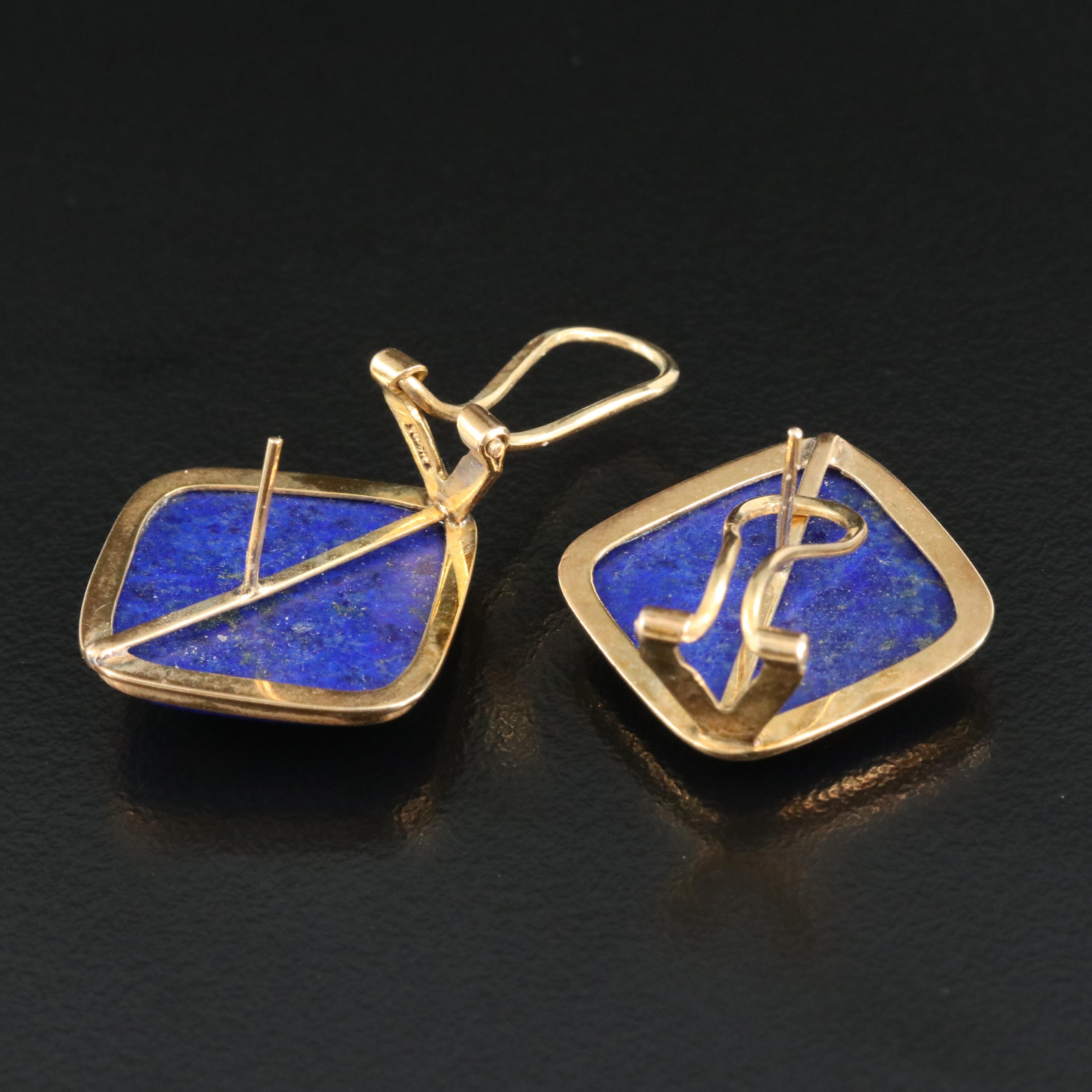 14K Lapis Lazuli Earrings