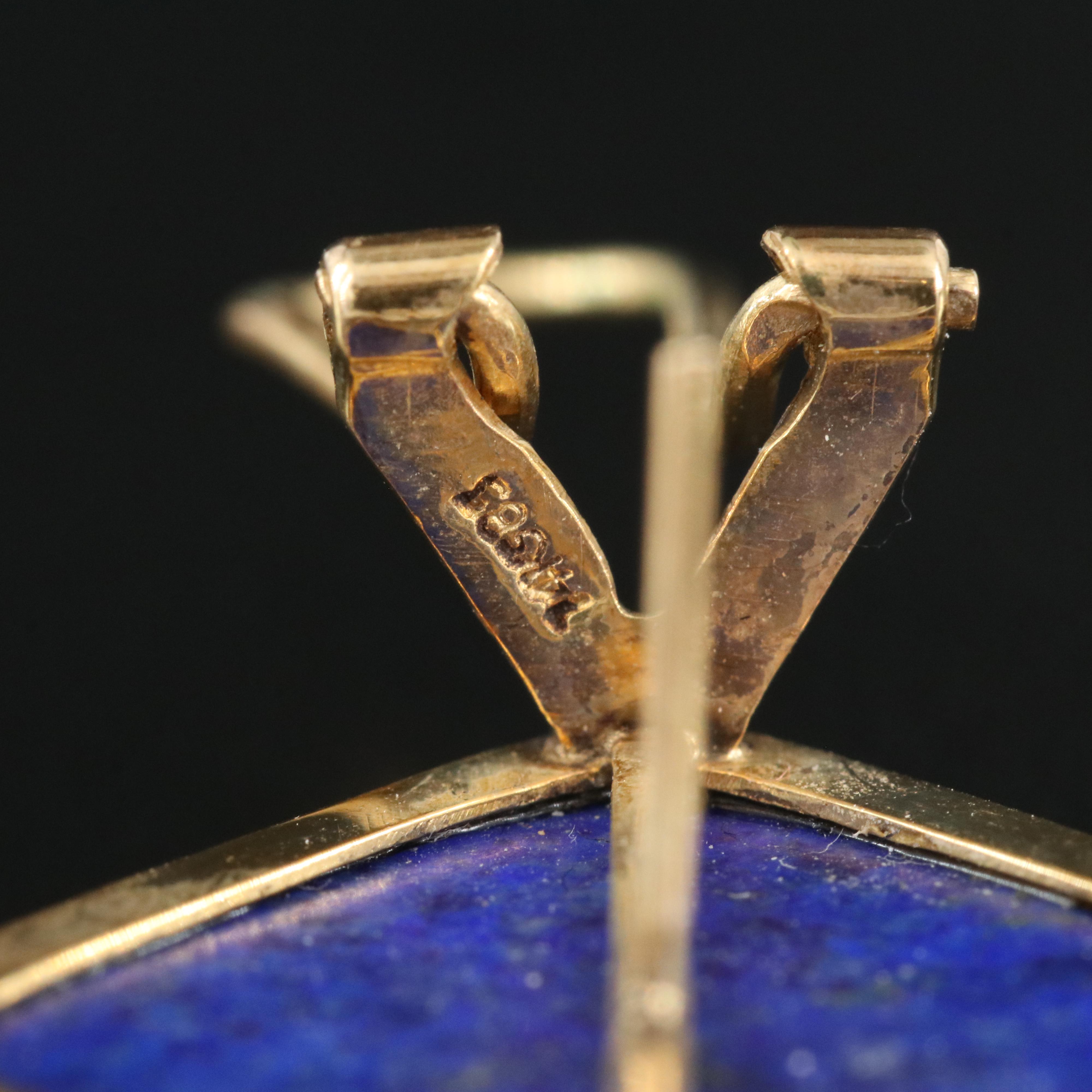 14K Lapis Lazuli Earrings