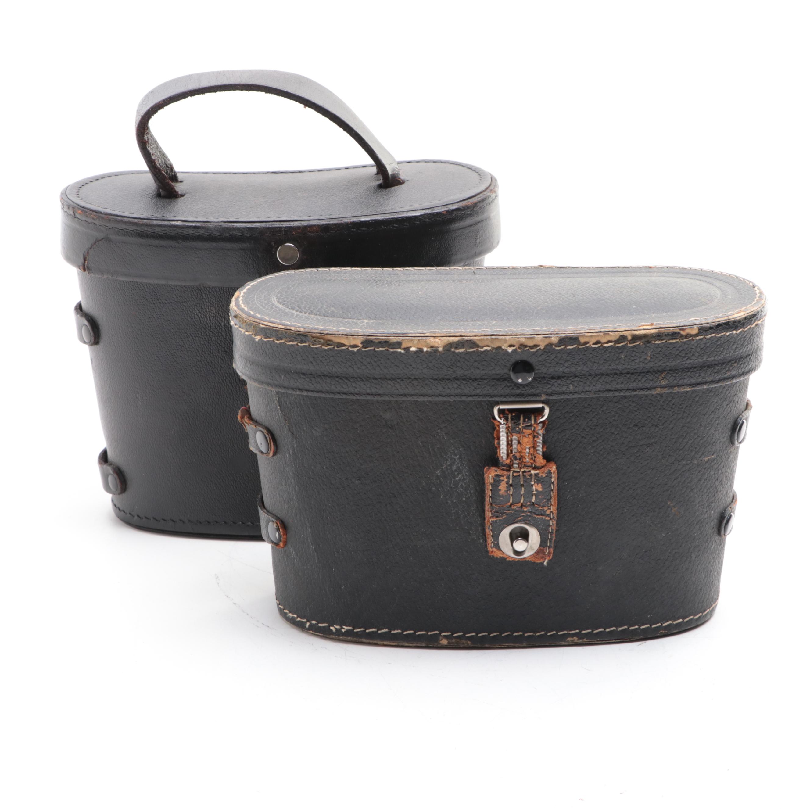 Ernst Leitz Wetzlar BIDOX and Clomont MIMA Binoculars with Leather Cases