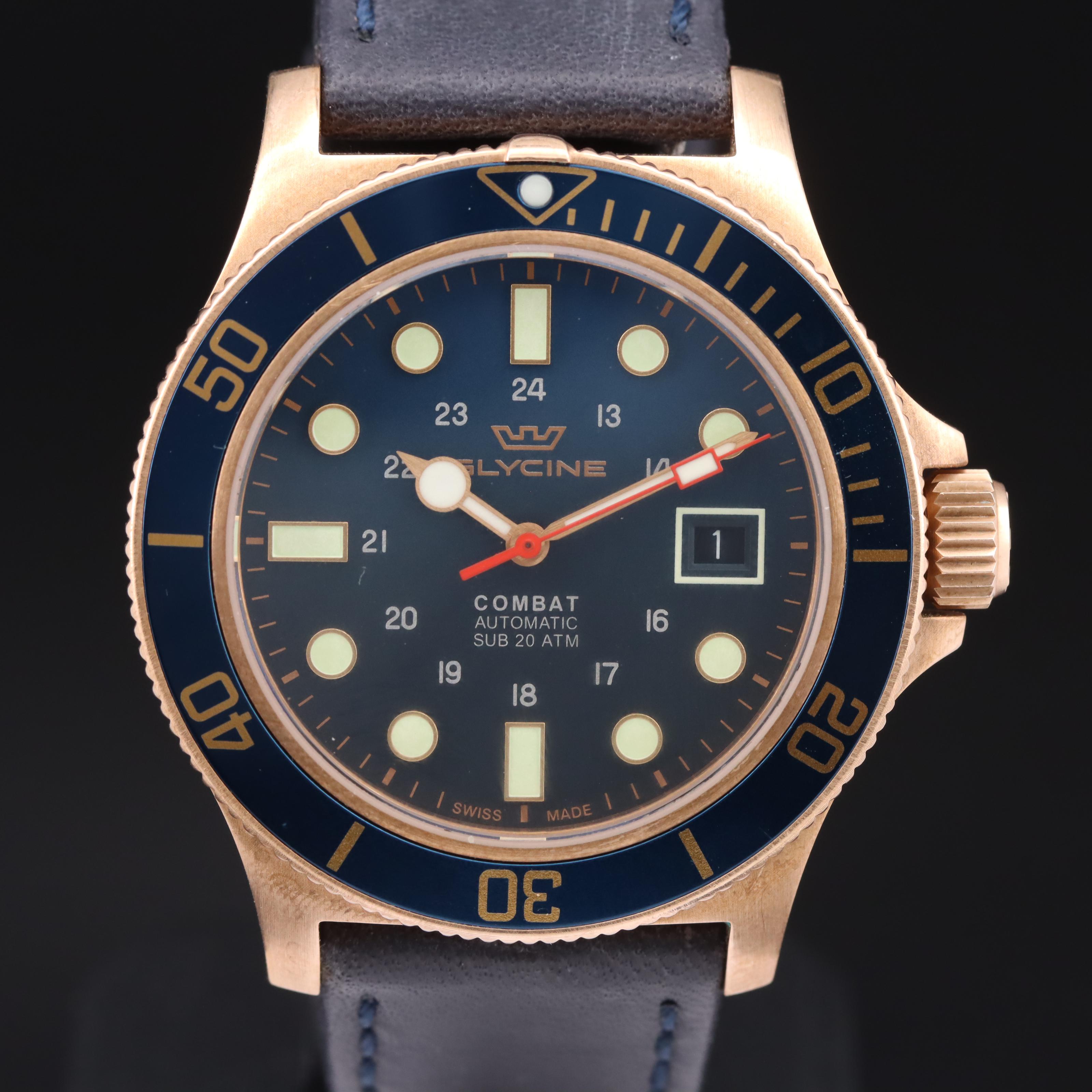 Glycine Combat Sub-Sport Bronze Automatic Watch