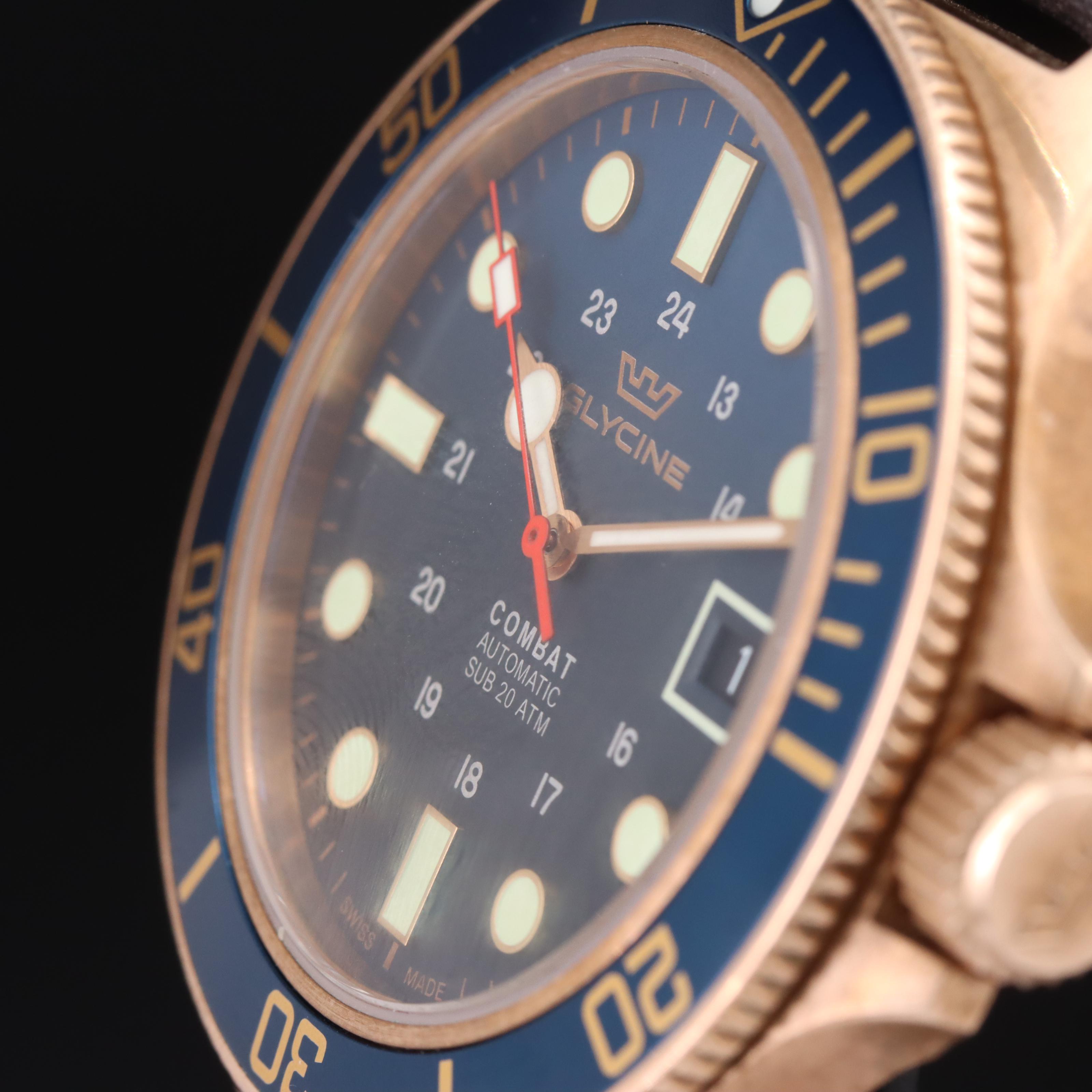 Glycine Combat Sub-Sport Bronze Automatic Watch