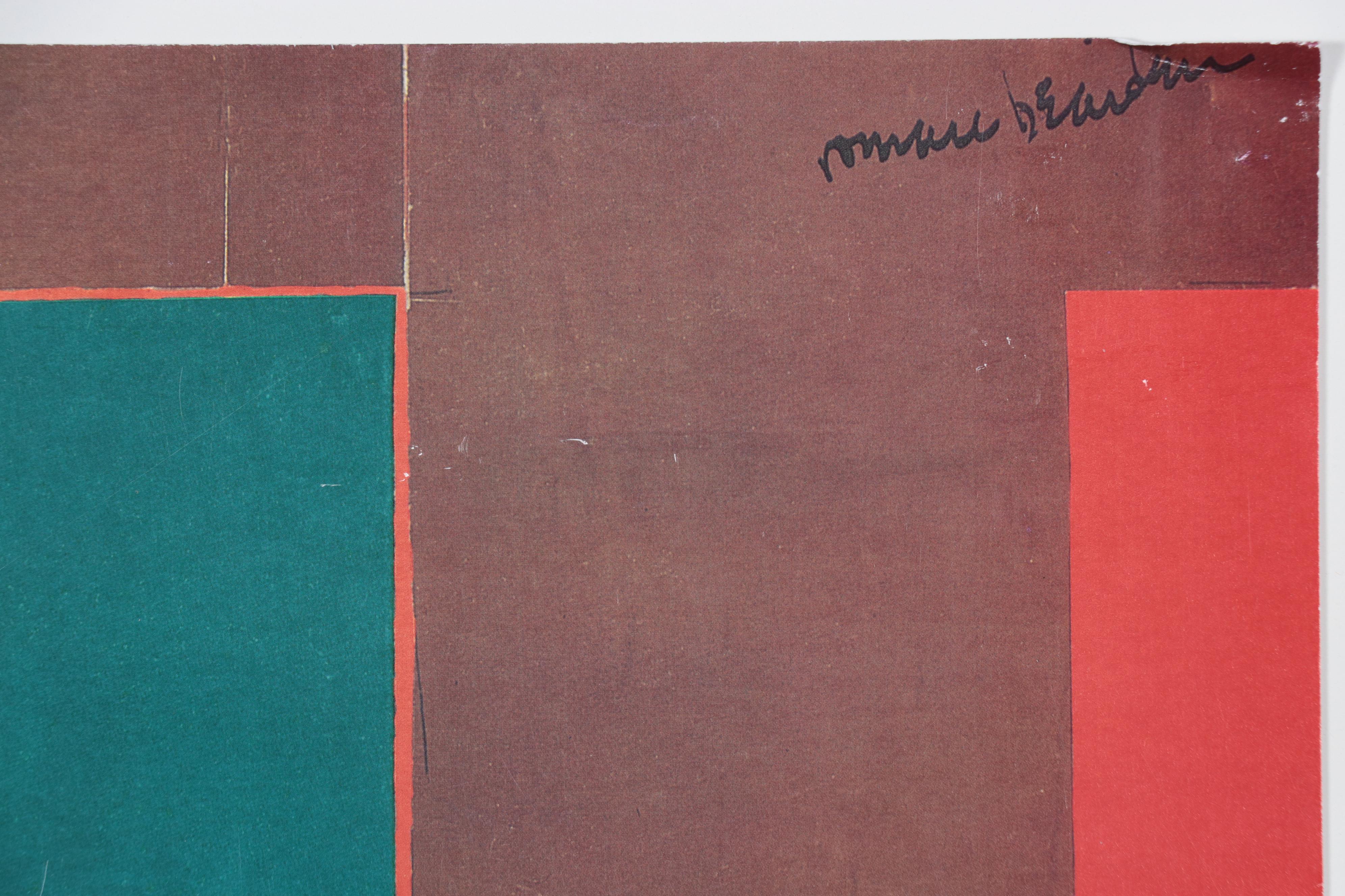 Romare Howard Bearden Offset Lithograph Poster "The Woodshed," Circa 1970