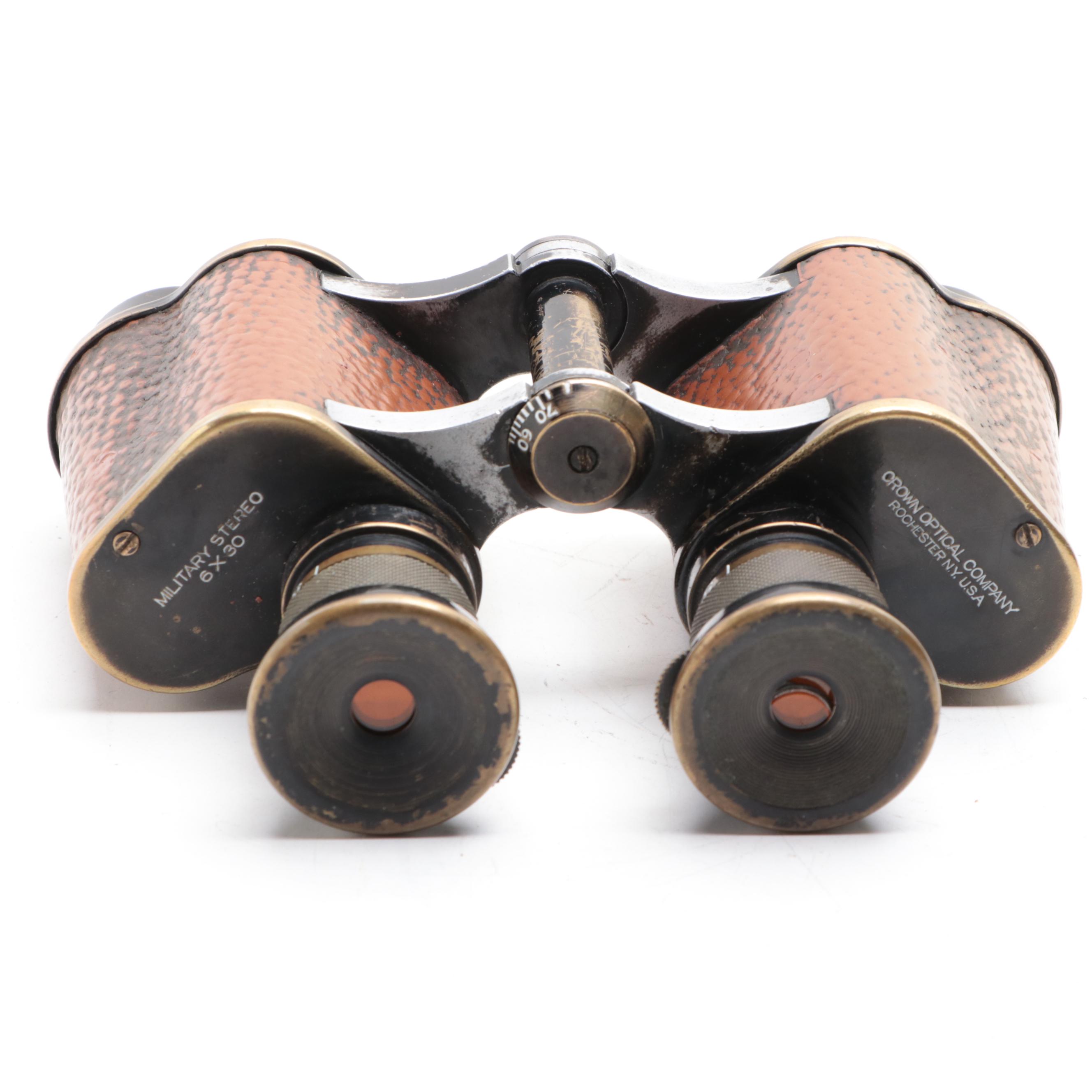Crown Optical Co. for U. S. Navy Binoculars with Attachments, Early 20th Century