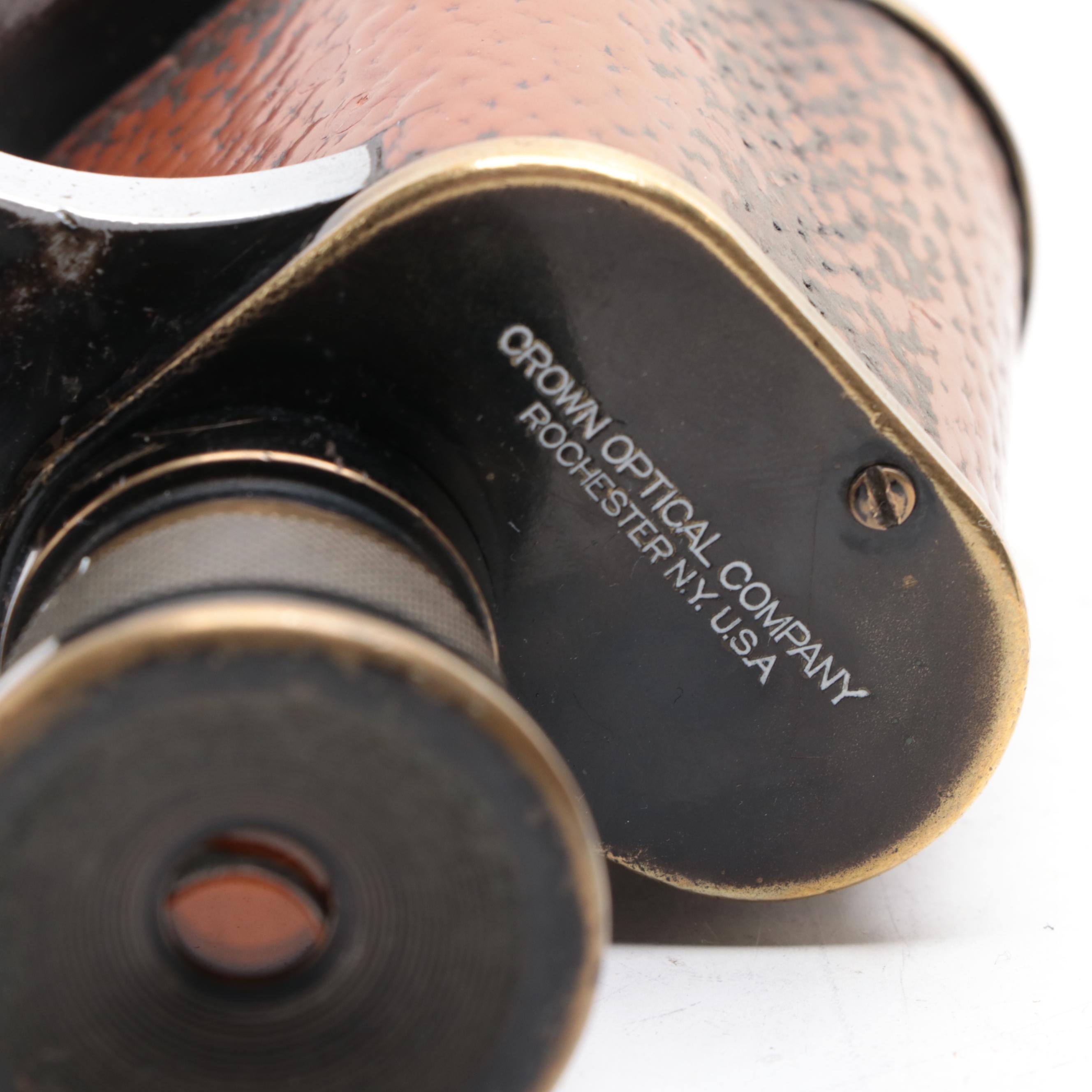Crown Optical Co. for U. S. Navy Binoculars with Attachments, Early 20th Century