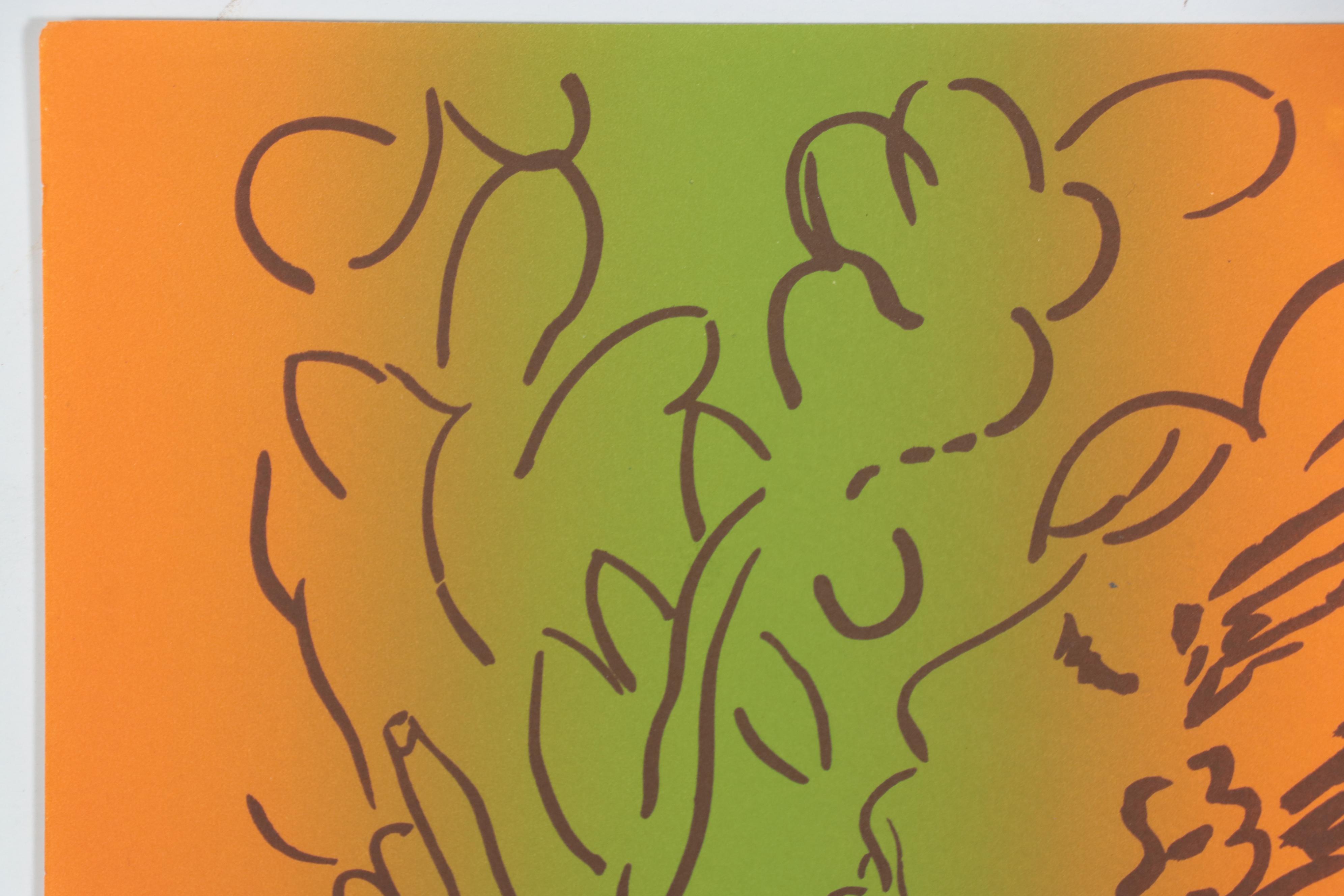 Romare Howard Bearden Color Lithograph from "Caribbean Poetry", 1983