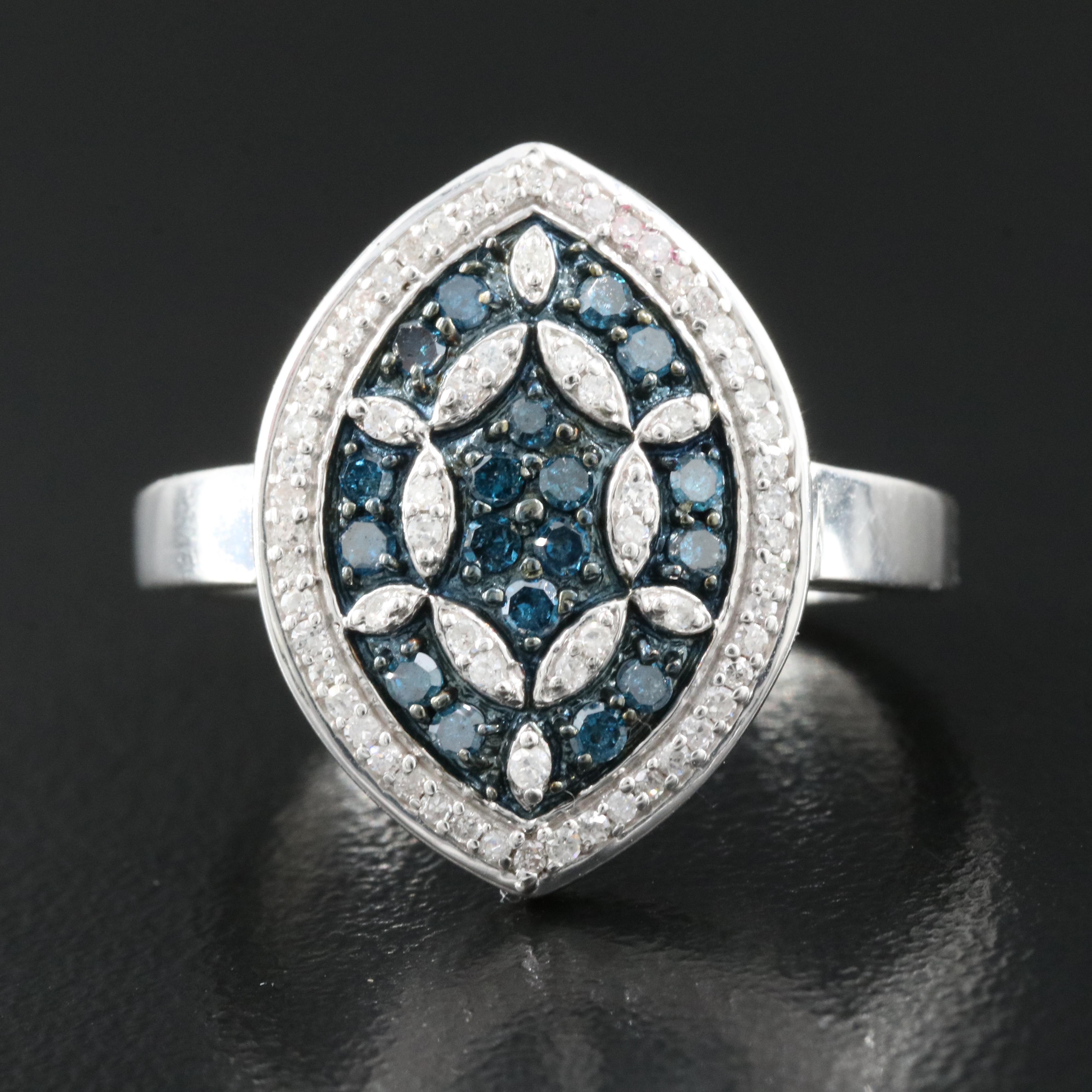 Sterling 0.45 CTW Diamond Ring