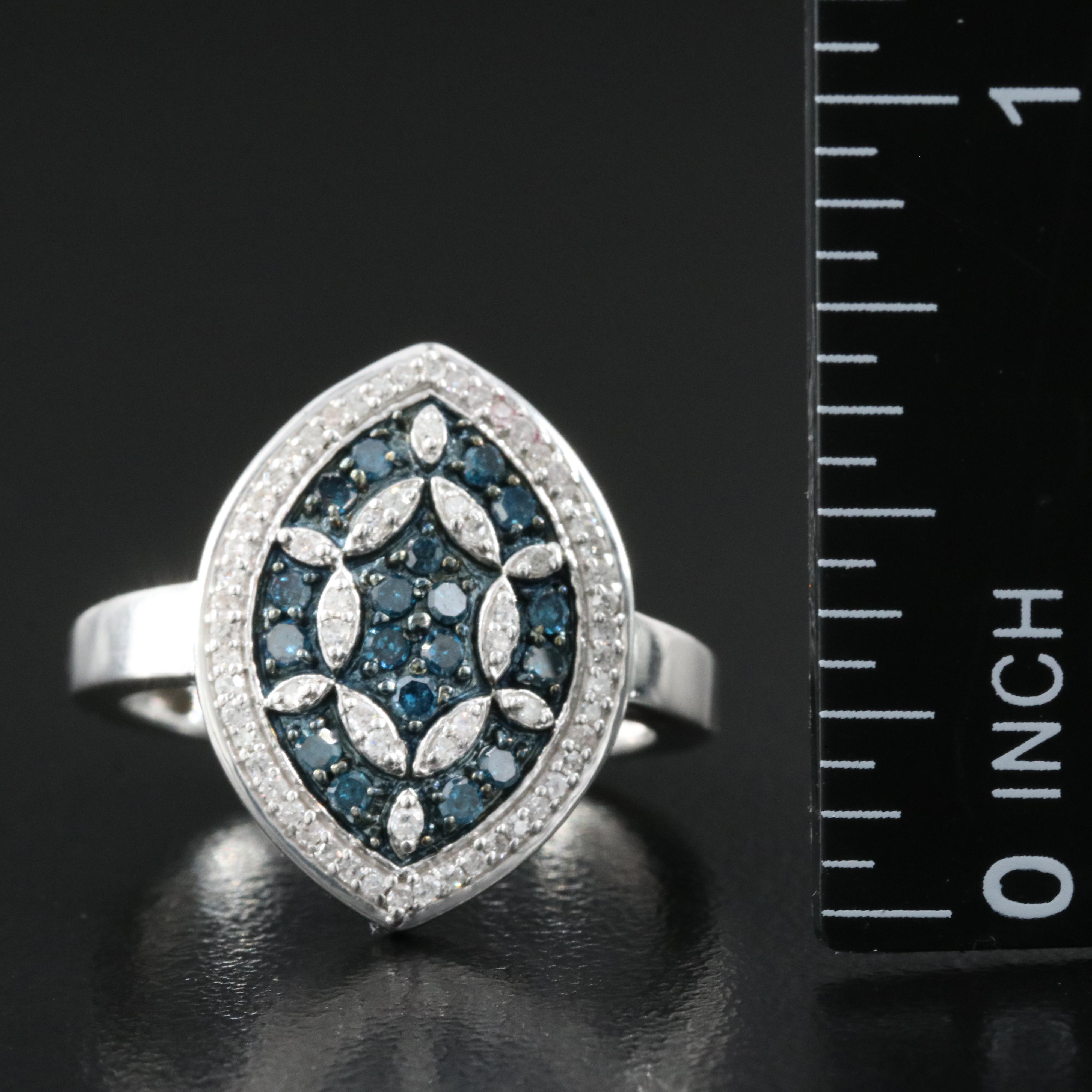 Sterling 0.45 CTW Diamond Ring