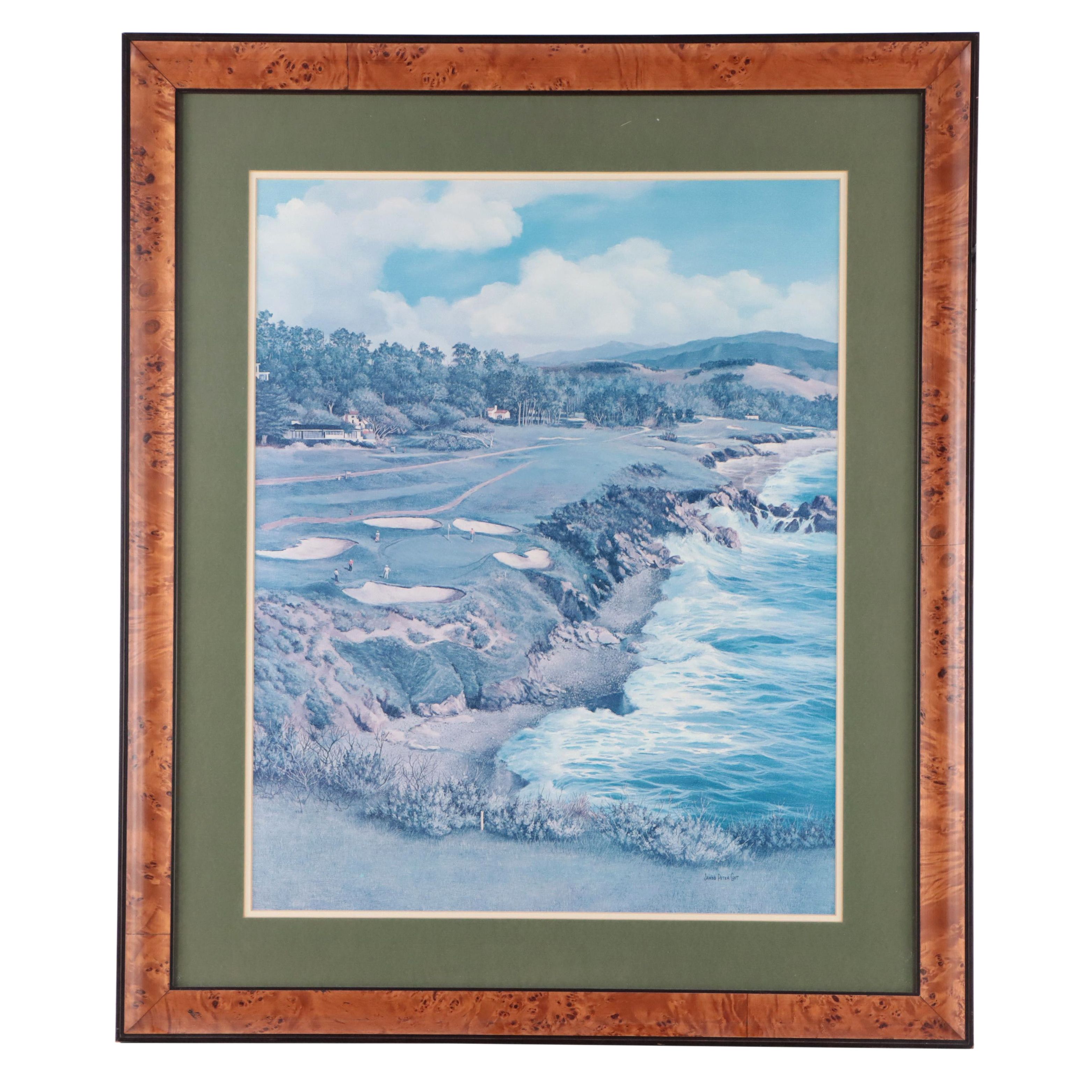 Offset Lithograph After James Peter Cost of Coastal Landscape, 21st Century