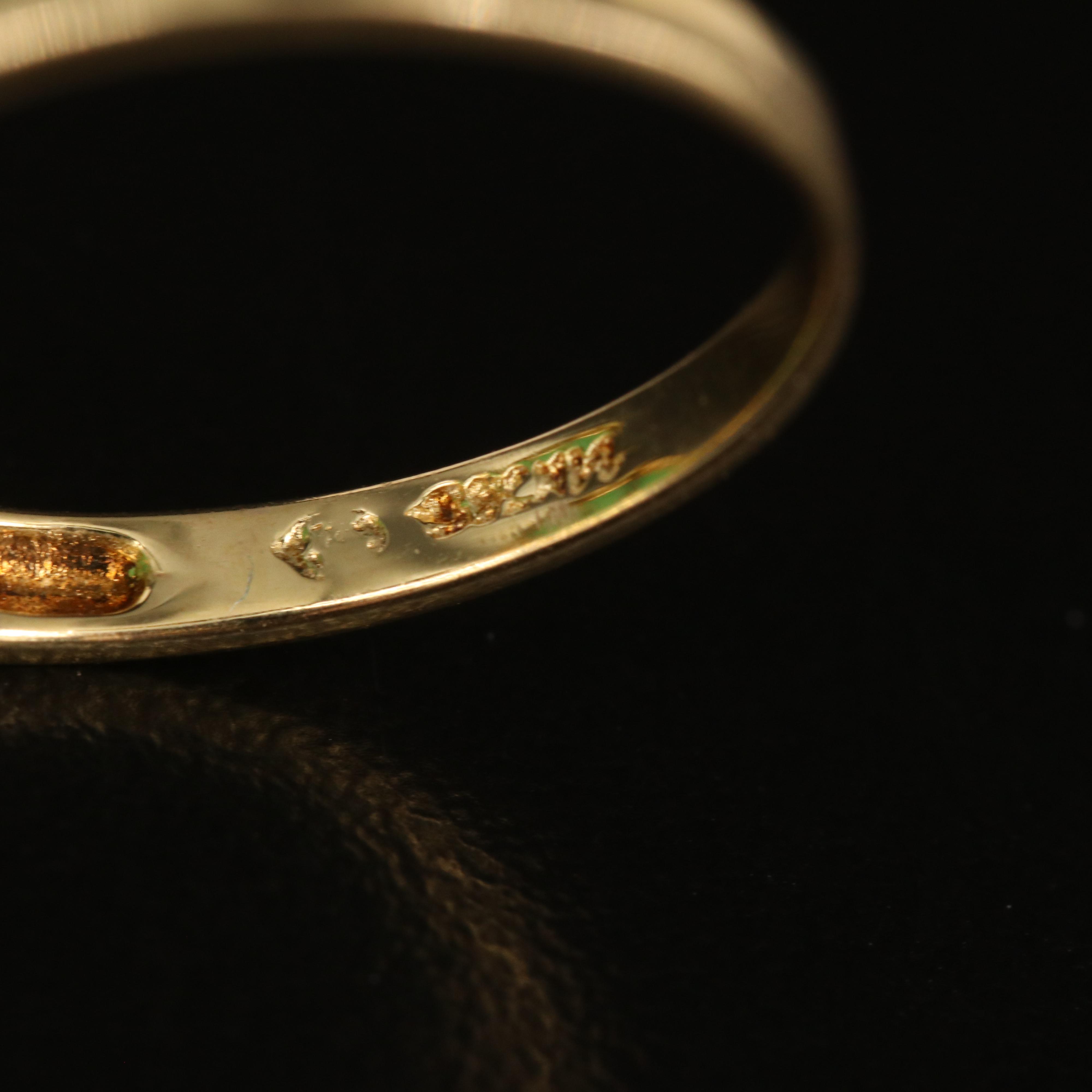 14K Jadeite Teardrop Ring