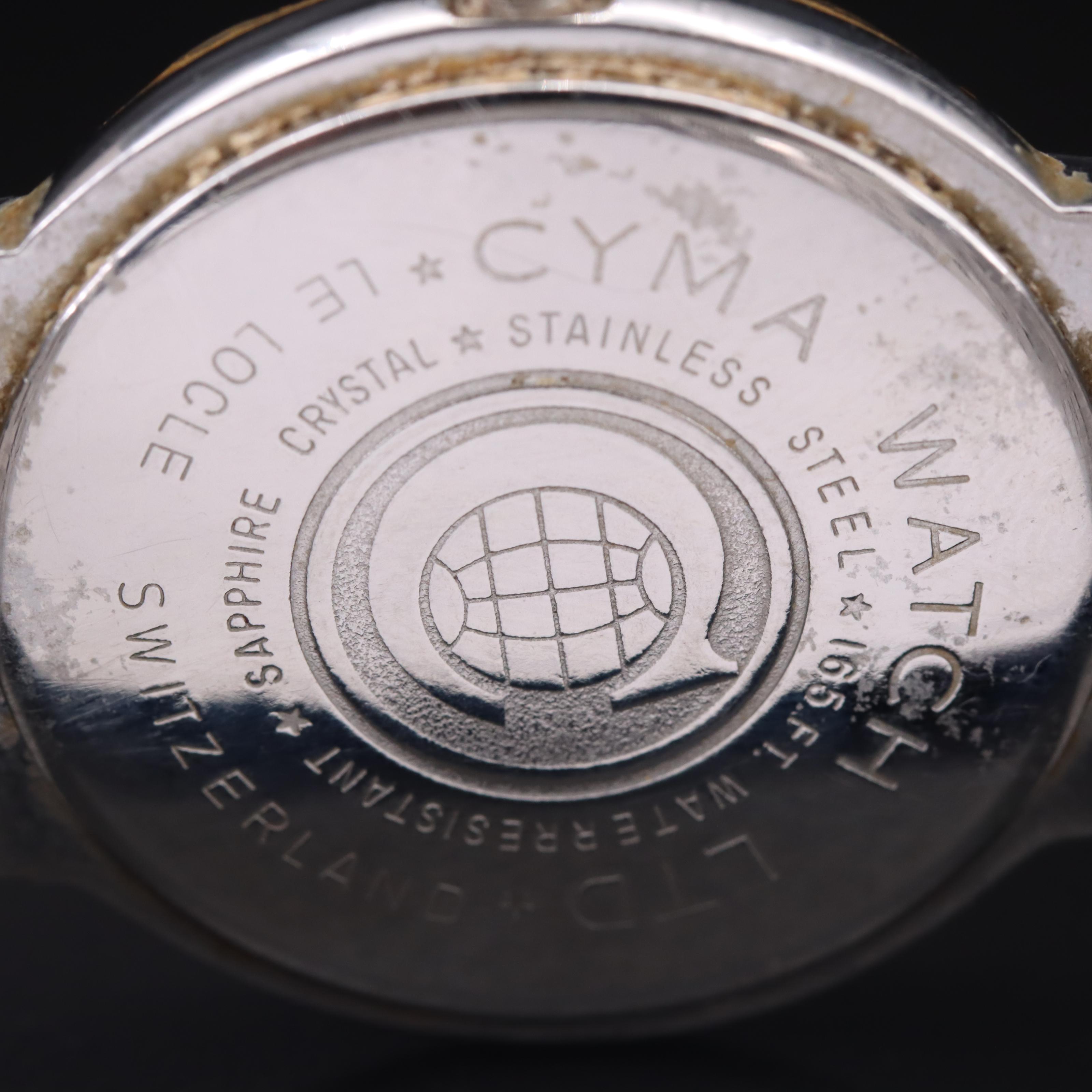 Cyma Swiss Stainless Steel Watch