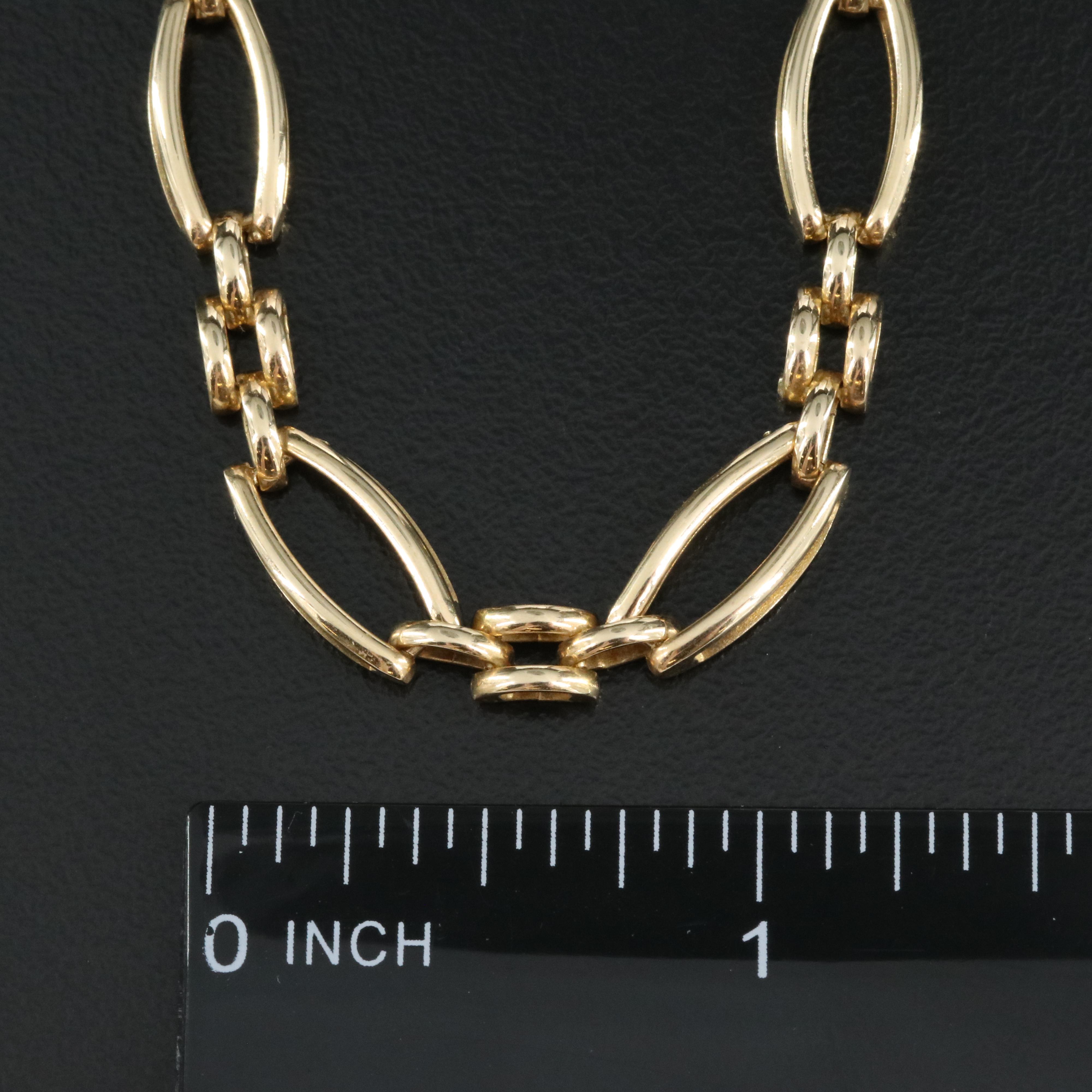 Italian 14K Fancy Link Necklace