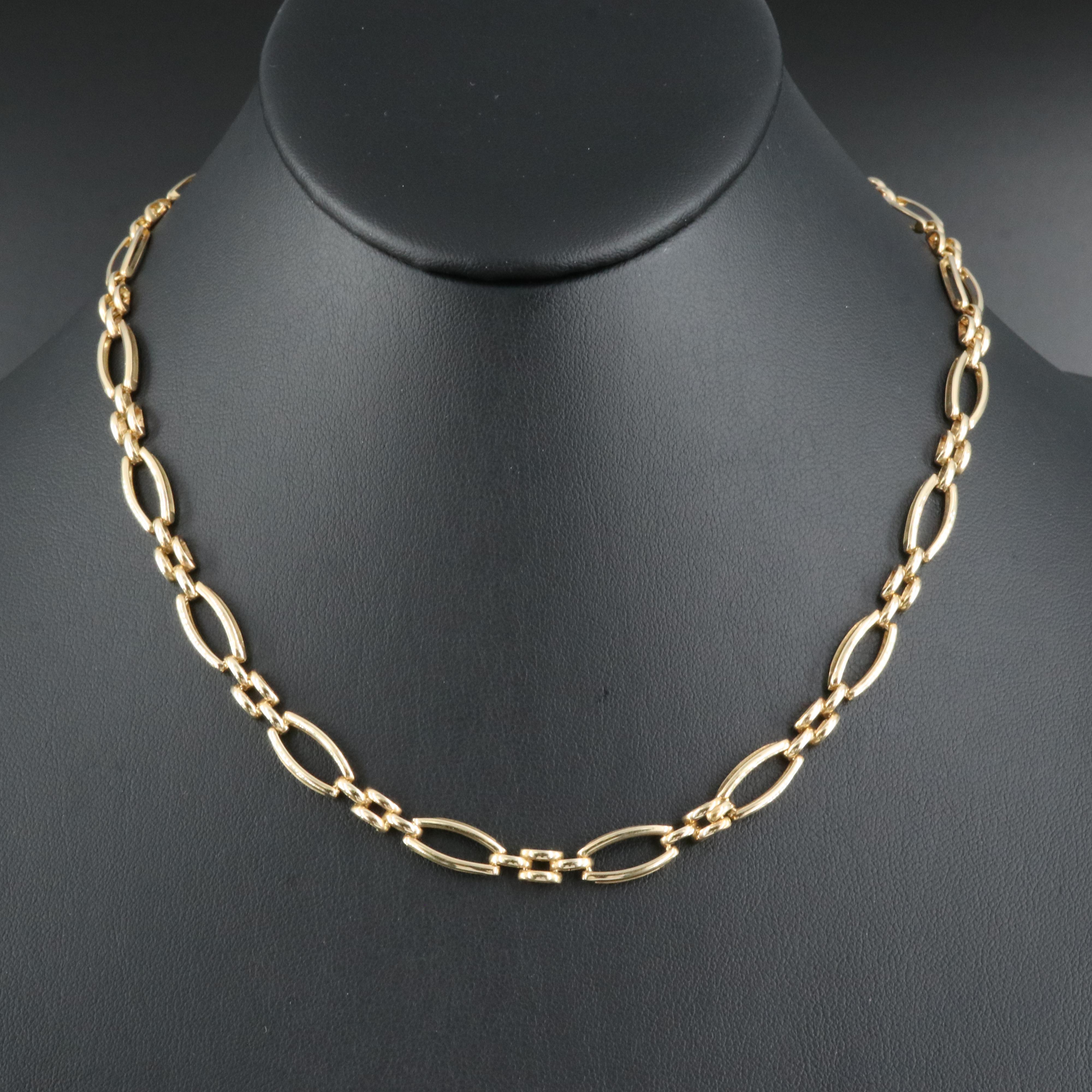 Italian 14K Fancy Link Necklace