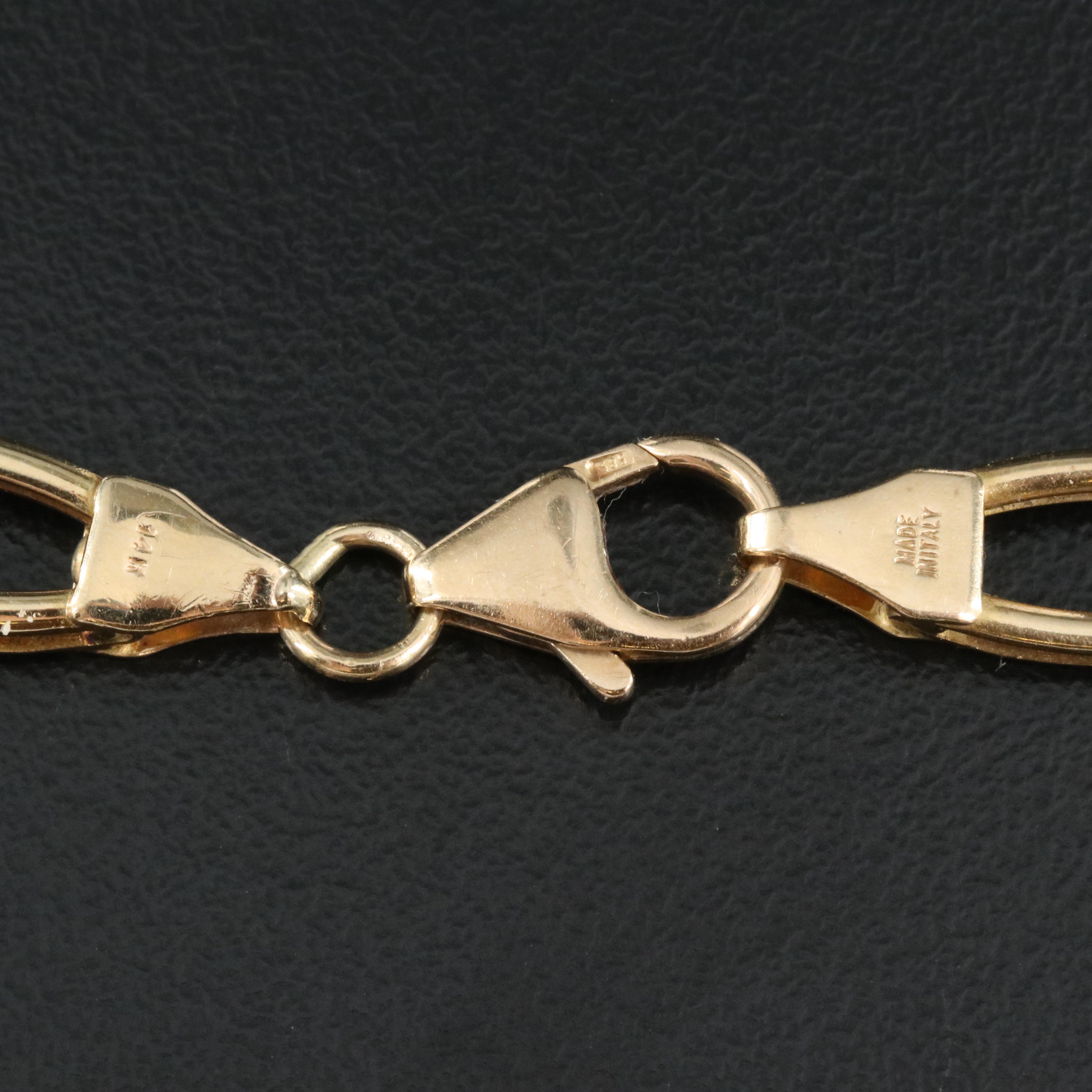 Italian 14K Fancy Link Necklace