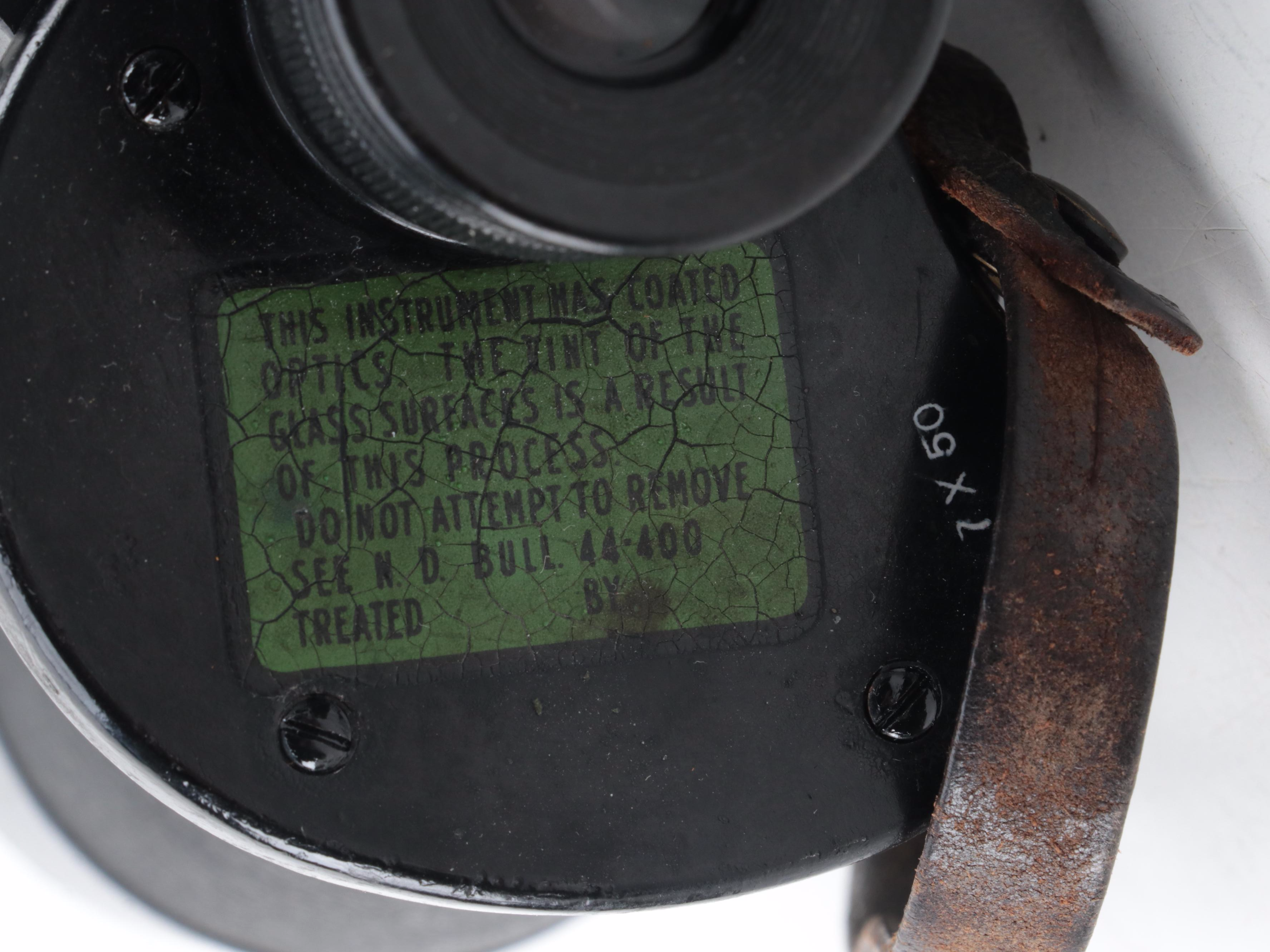 WWII Era Anchor Optical for U. S. Navy Mark 32 Binoculars, 1943