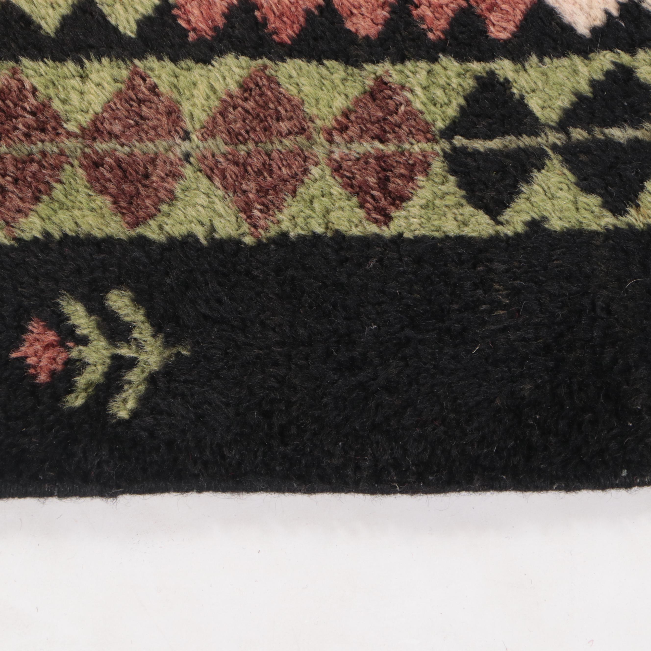 5'5 x 8'4 Hand-Knotted Indo-Persian Gabbeh Area Rug